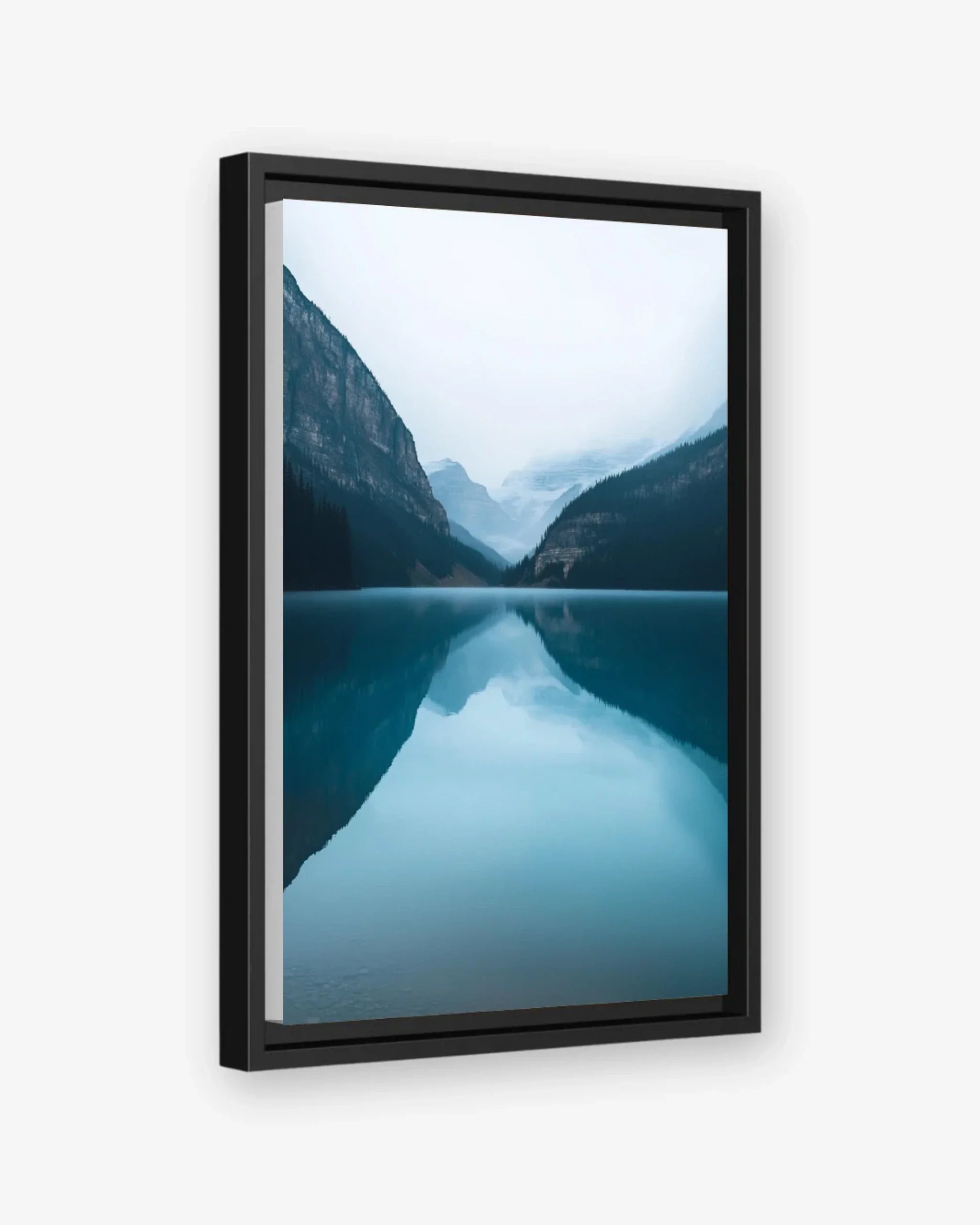 Mirror of Stillness Canvas Black Frame Nomad Haus