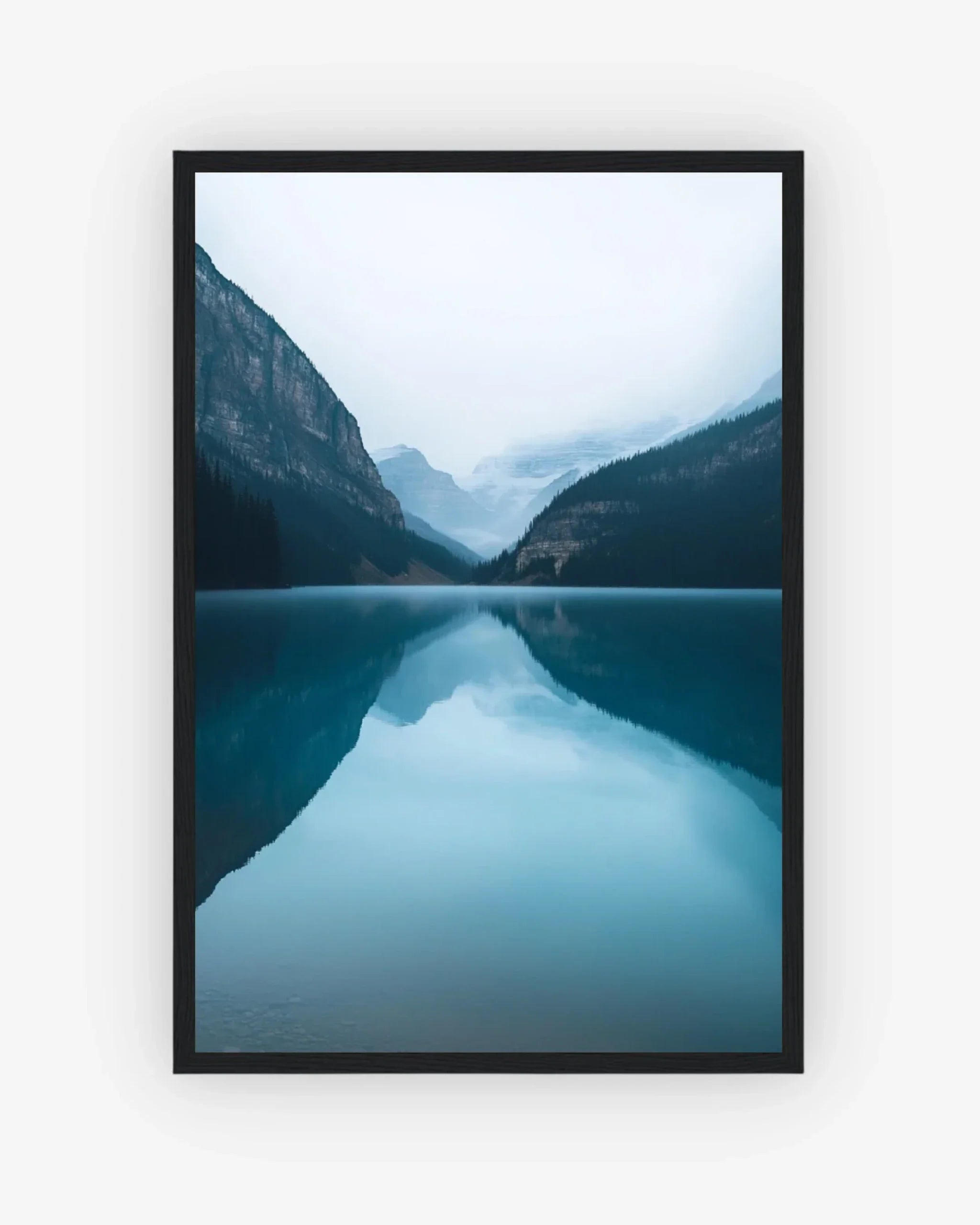 Mirror of Stillness Poster Black Frame Nomad Haus