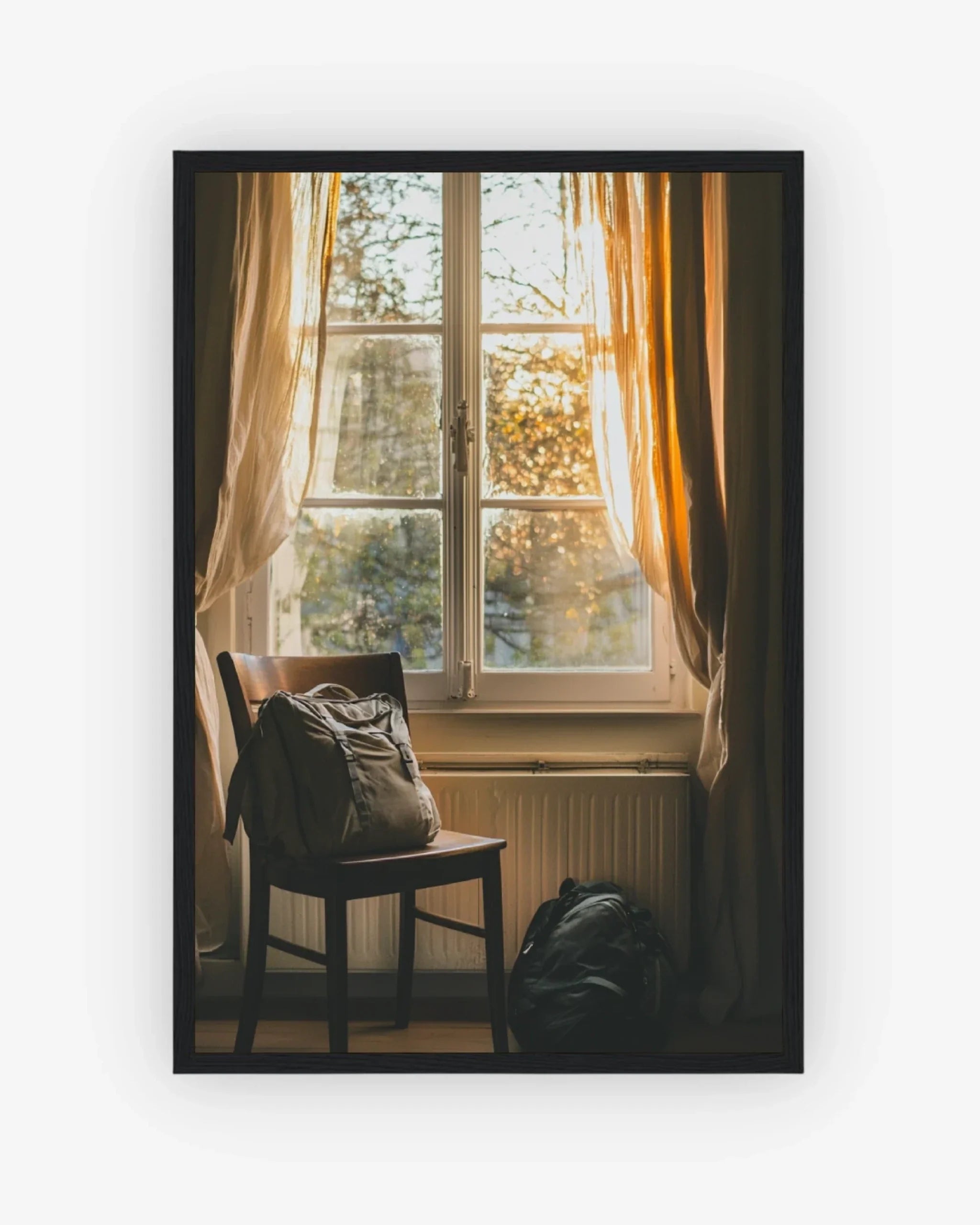Morning Departure Poster Black Frame Nomad Haus