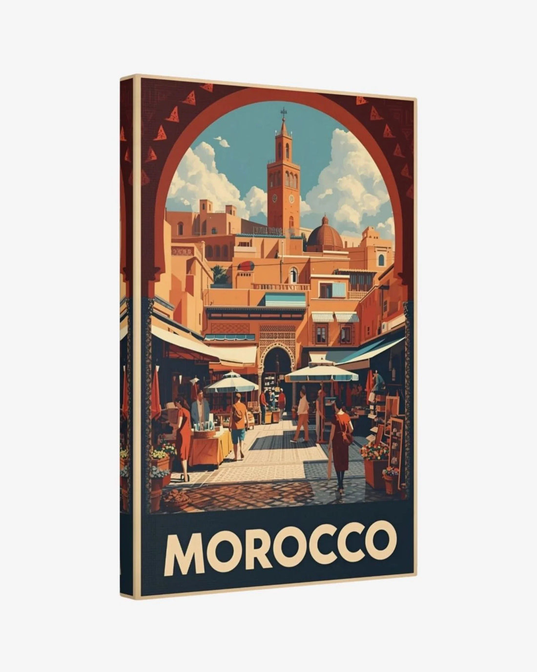 Morocco Koutoubia Souk Canvas Nomad Haus