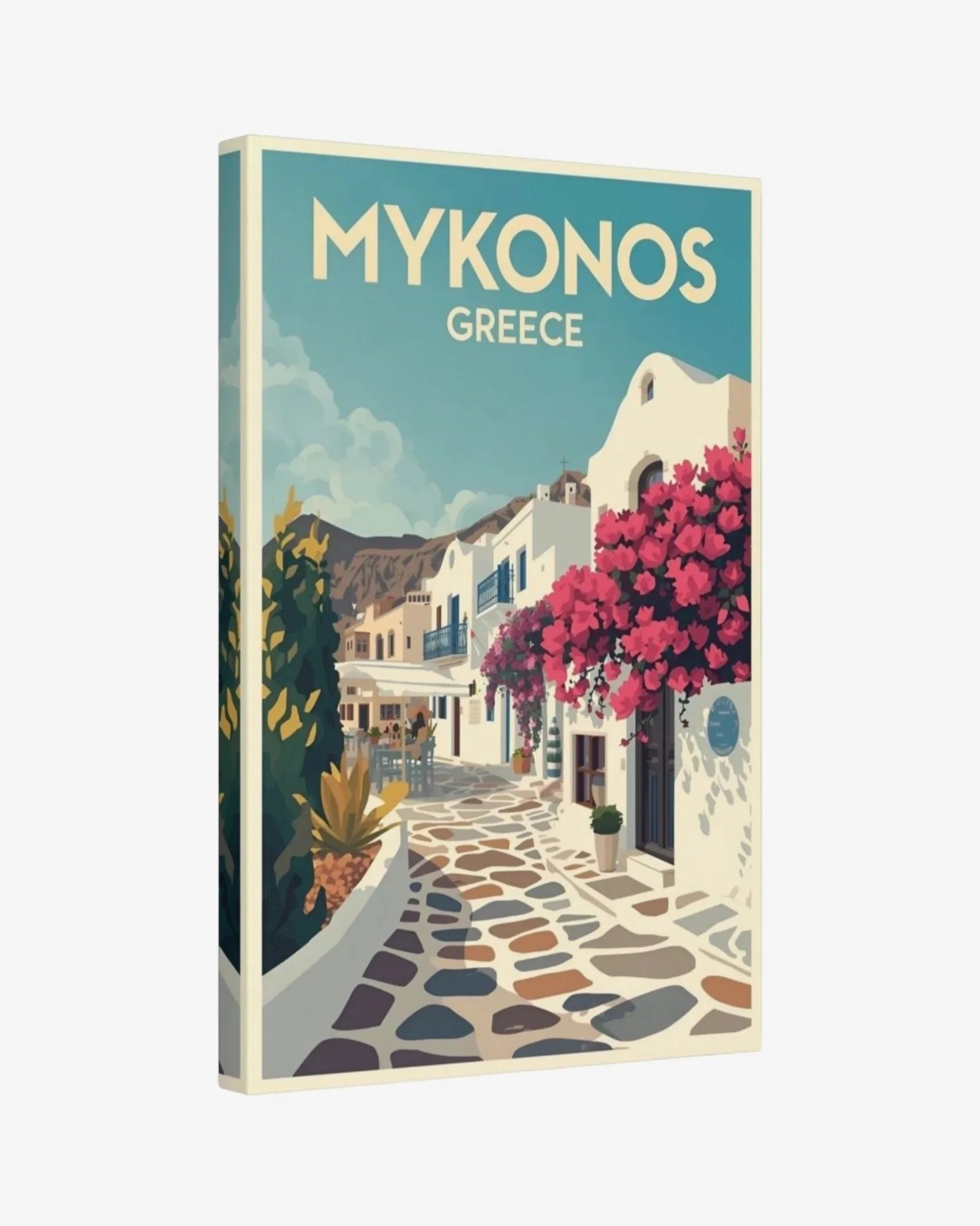 Mykonos Old Town, Greece Canvas Nomad Haus