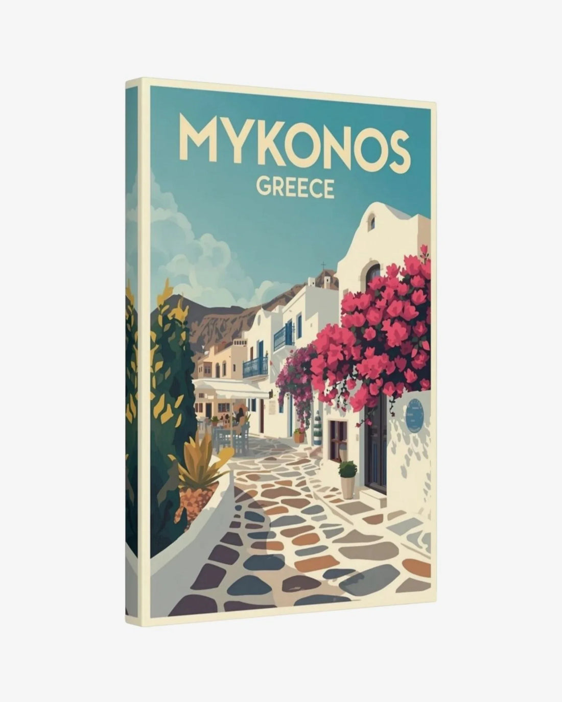 Mykonos Old Town, Greece Canvas Nomad Haus