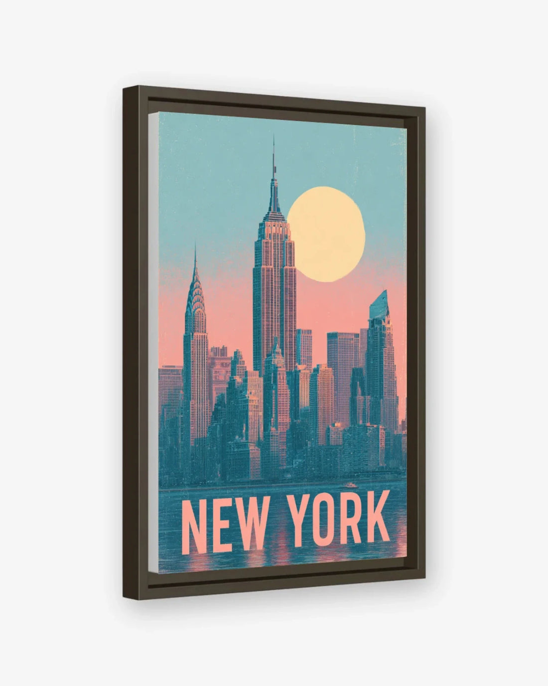 New York, United States Canvas Espresso Frame Nomad Haus