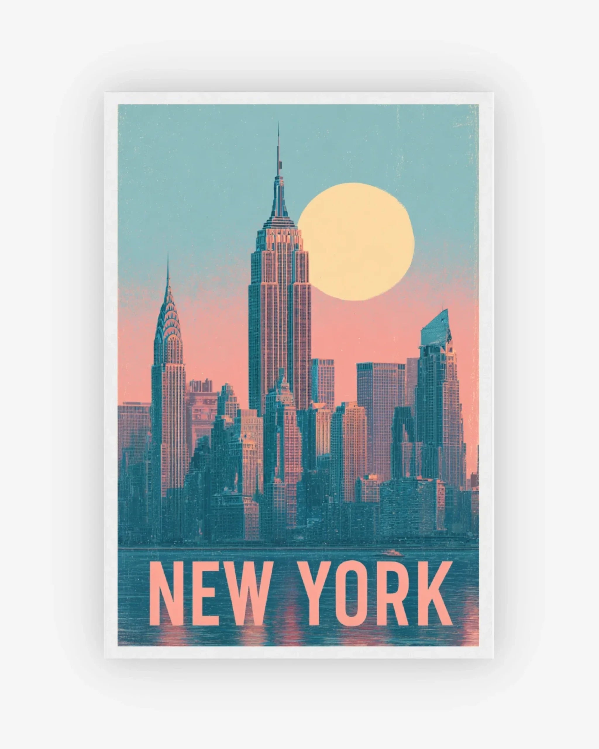 New York, United States Poster White Frame Nomad Haus