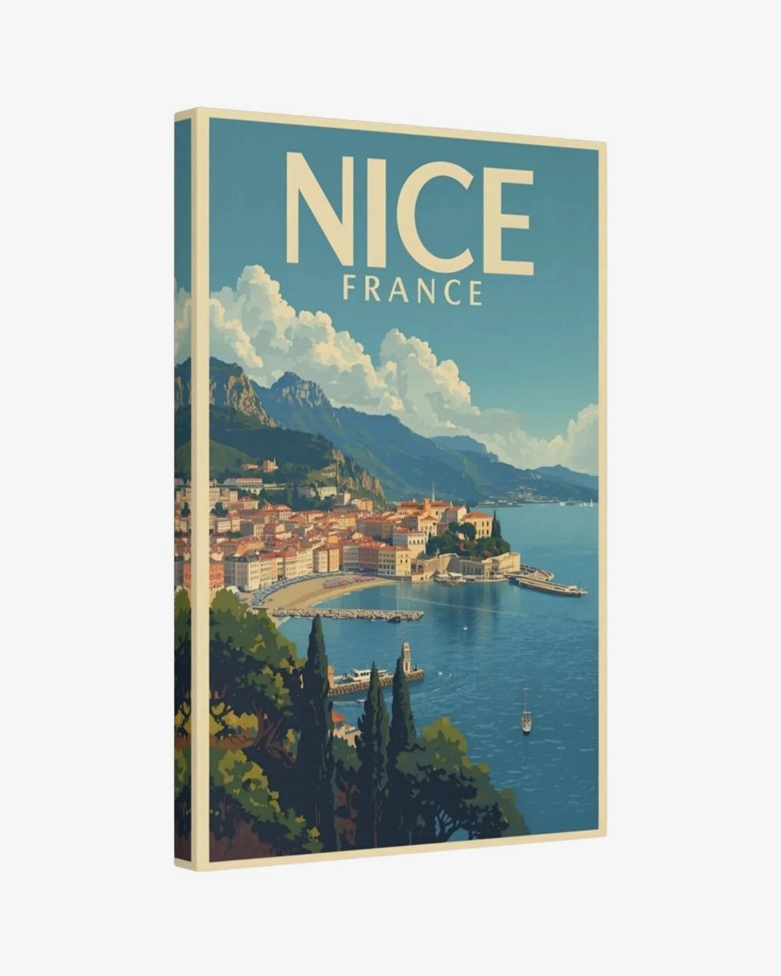Nice Bay of Angels, France Canvas Nomad Haus