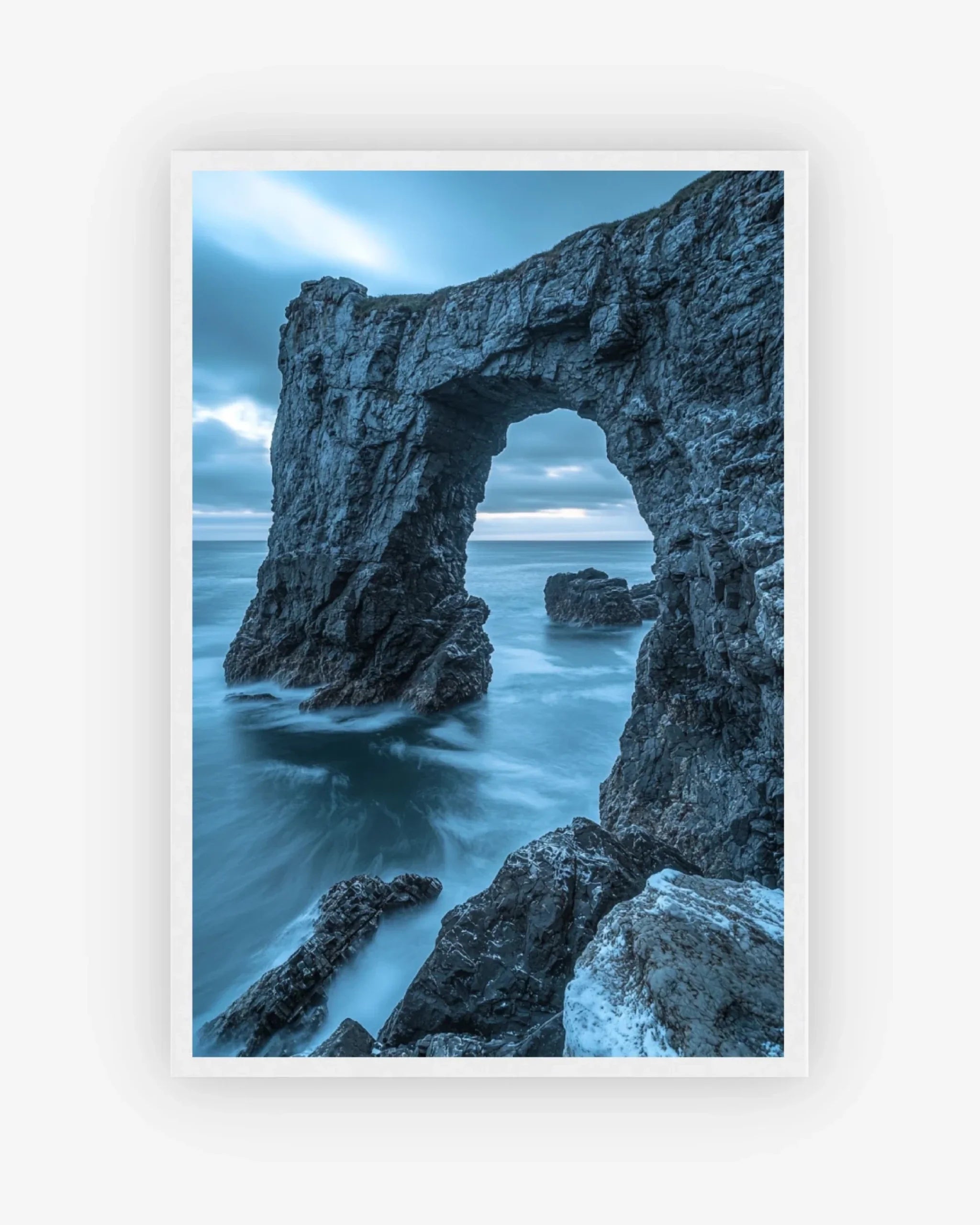 Ocean Gate Poster White Frame Nomad Haus