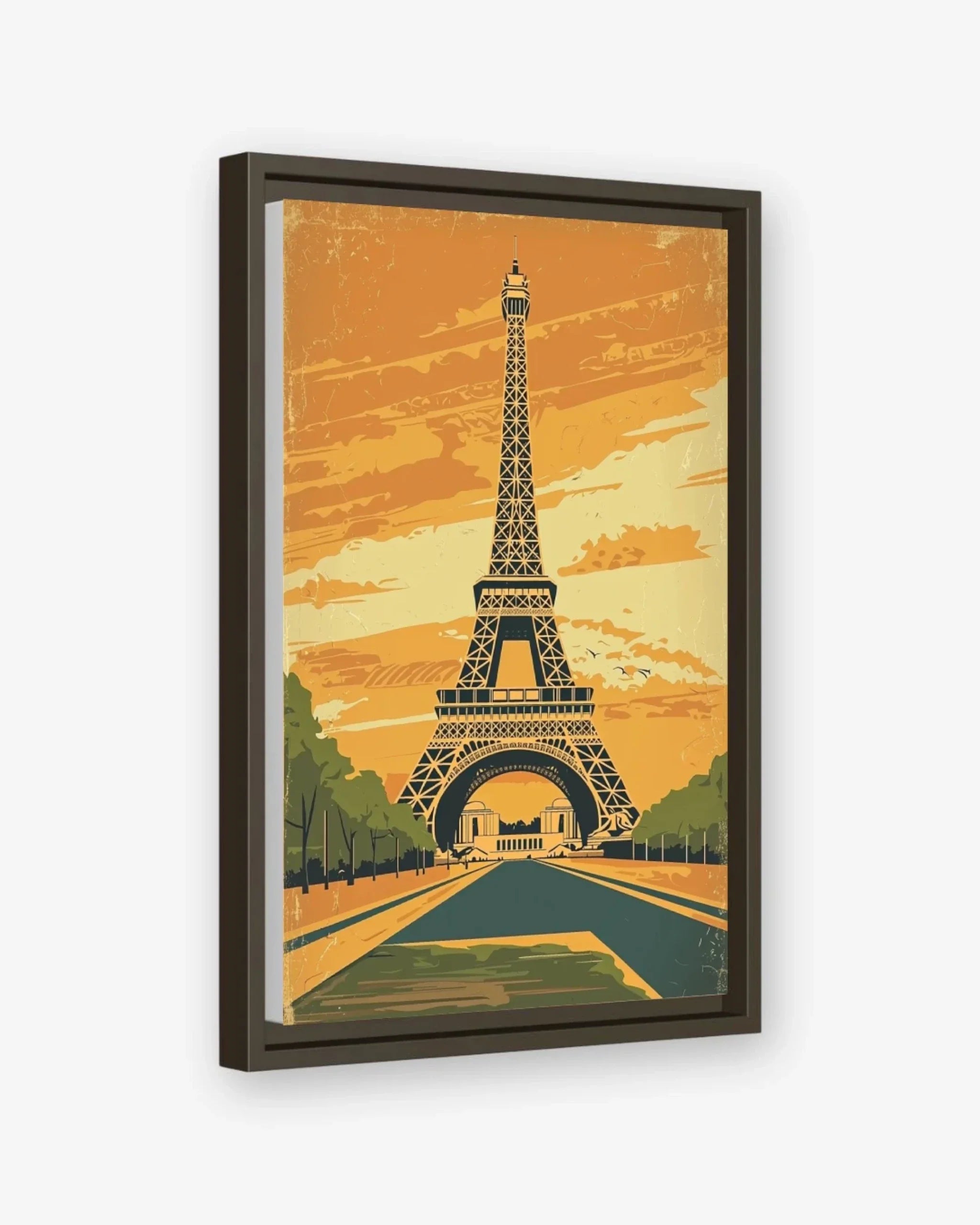 Paris Reverie Canvas Espresso Frame Nomad Haus