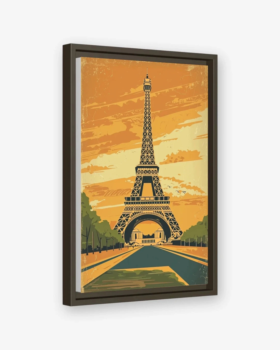 Paris Reverie Canvas Espresso Frame Nomad Haus