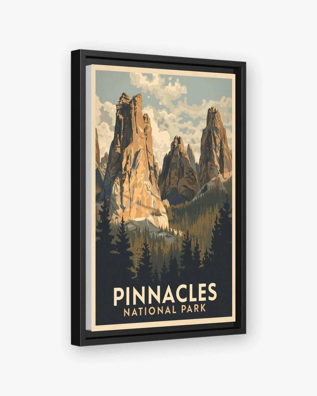Pinnacles_National_Park_USA canvas with black frame
