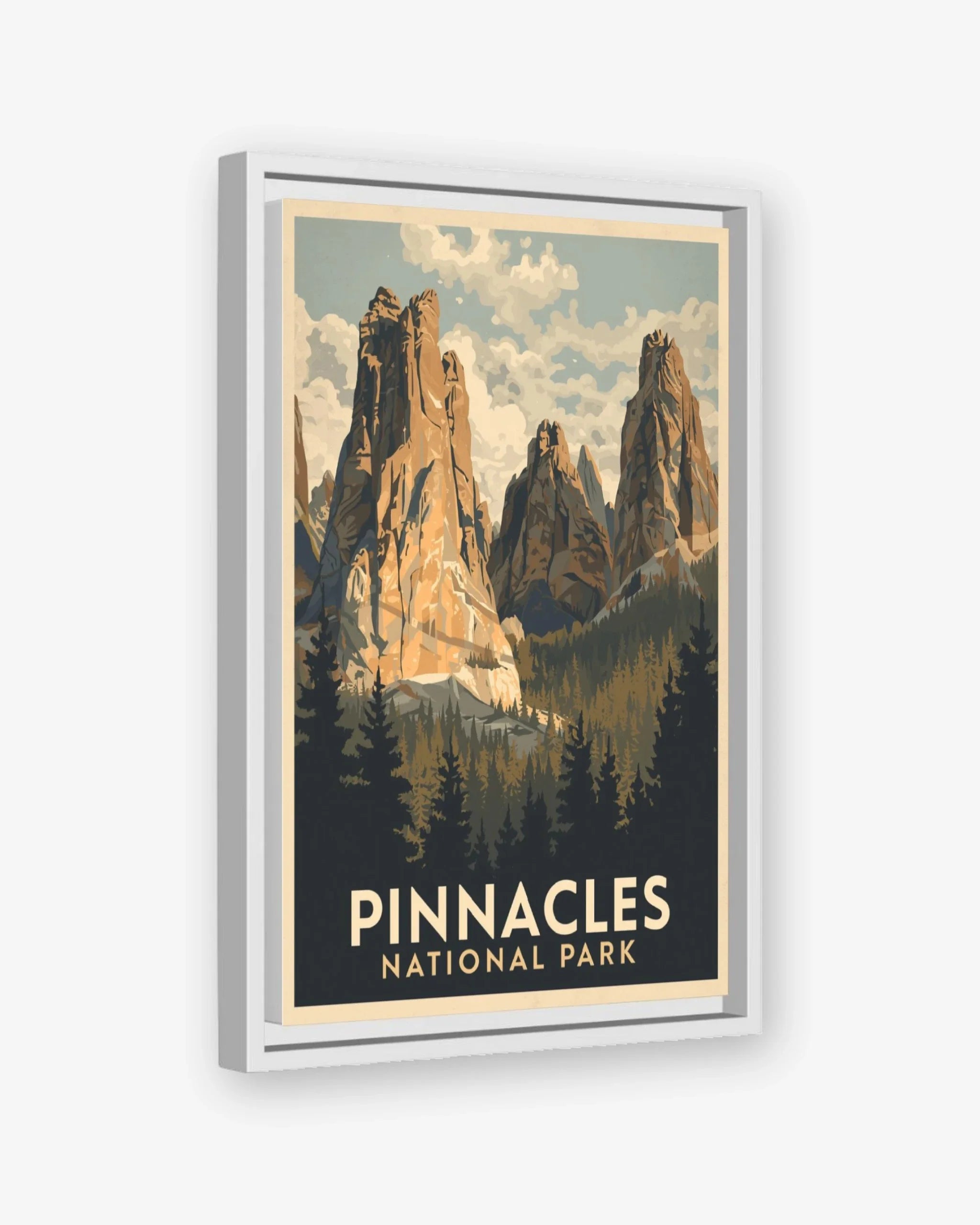 Pinnacles_National_Park_USA canvas with white frame