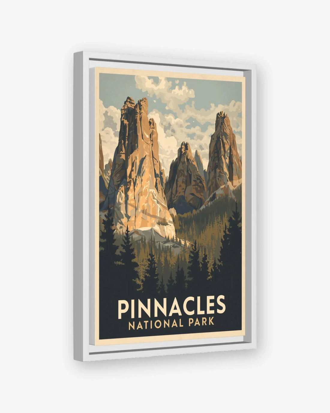 Pinnacles_National_Park_USA canvas with white frame