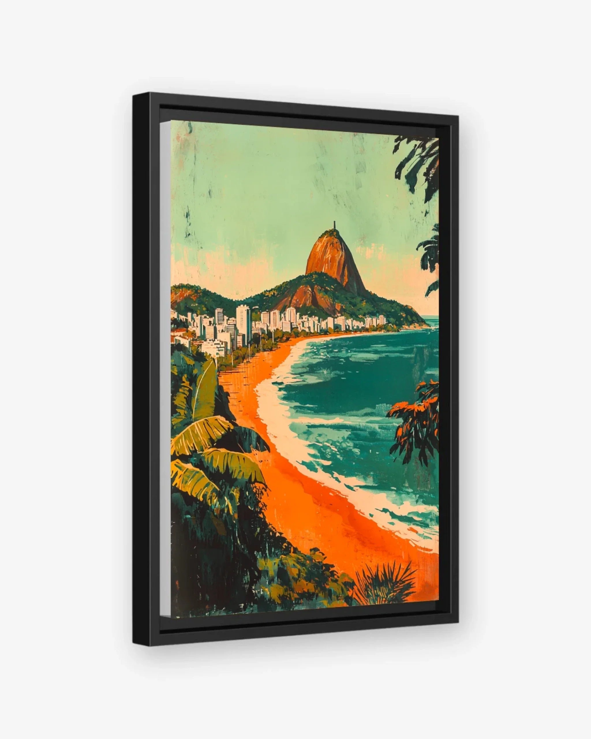 Rio de Janeiro Canvas Black Frame Nomad Haus