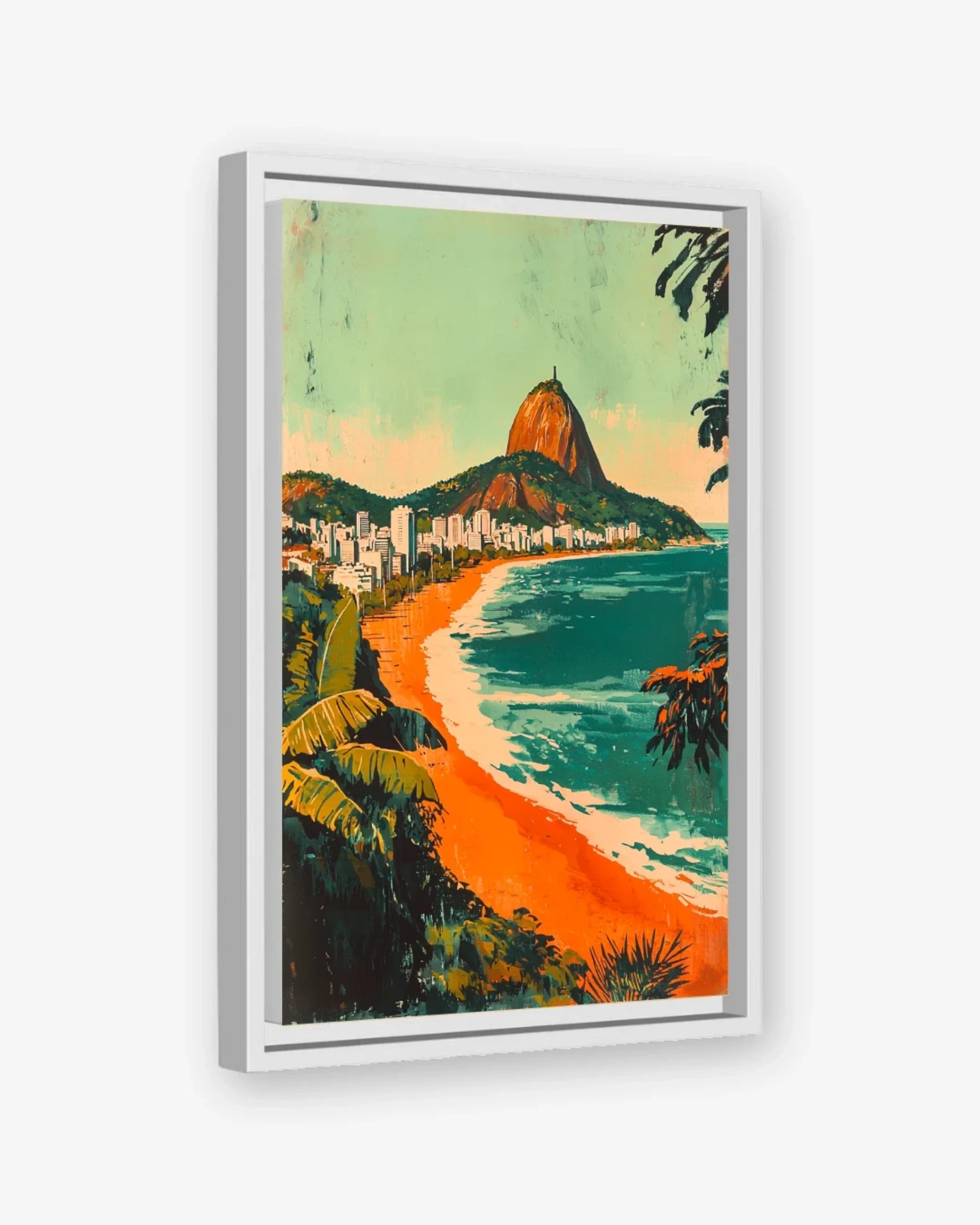 Rio de Janeiro Canvas White Frame Nomad Haus
