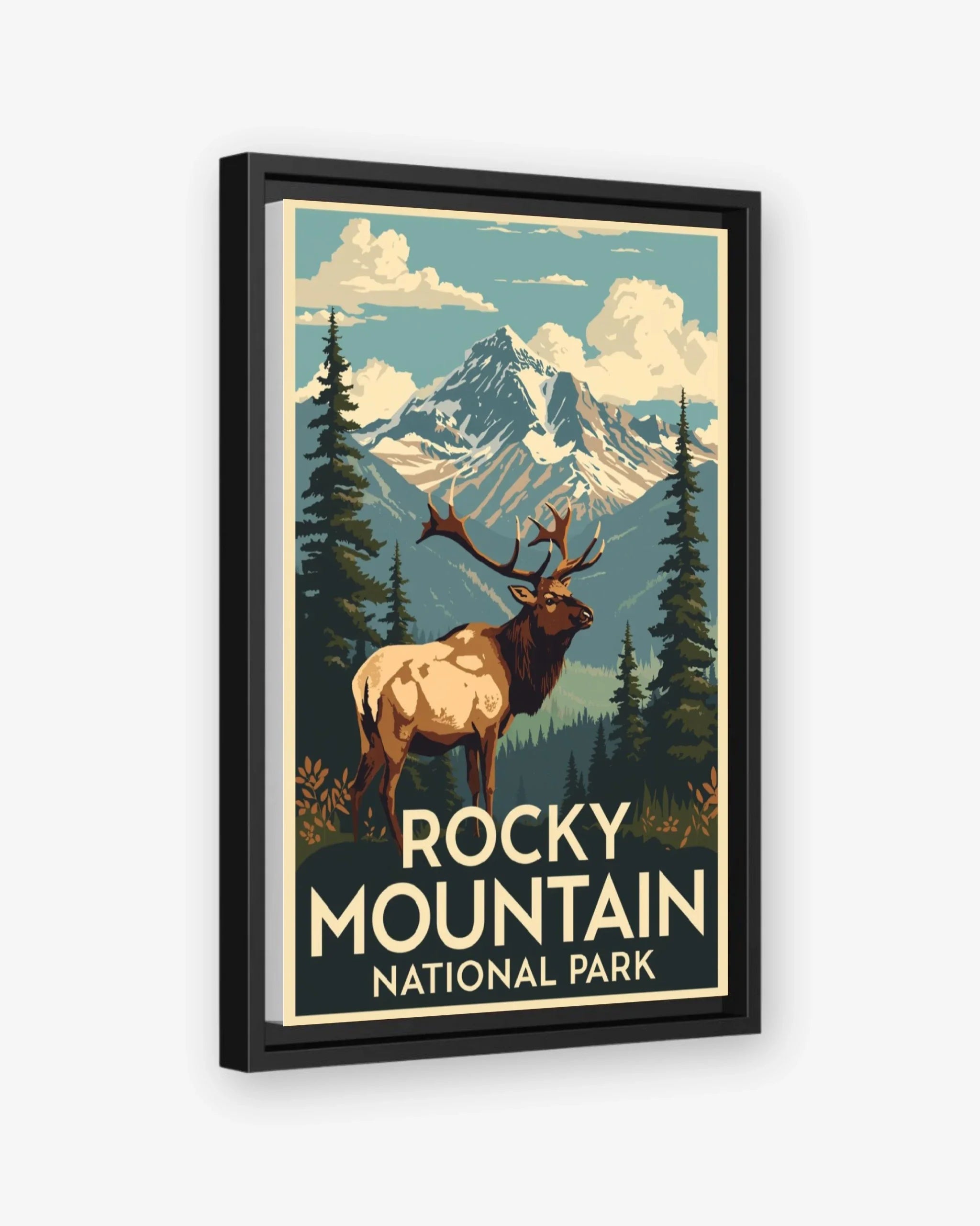 Rocky_Mountain_National_Park_USA canvas with black frame