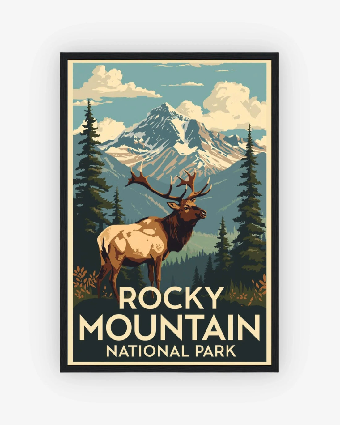 Rocky_Mountain_National_Park_USA poster with black frame