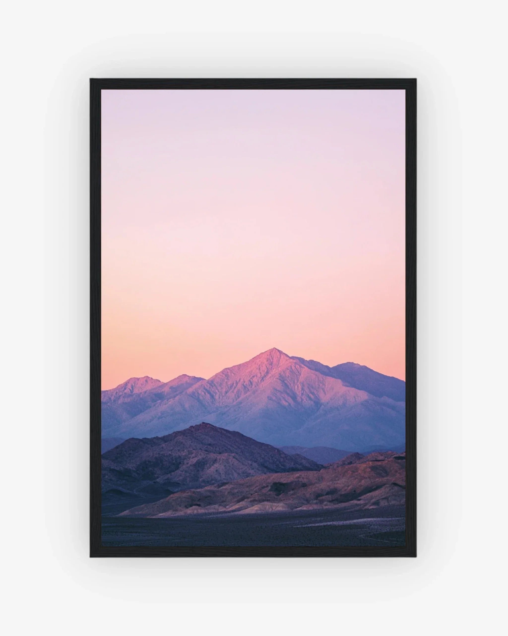 Rose Horizon Poster Black Frame Nomad Haus