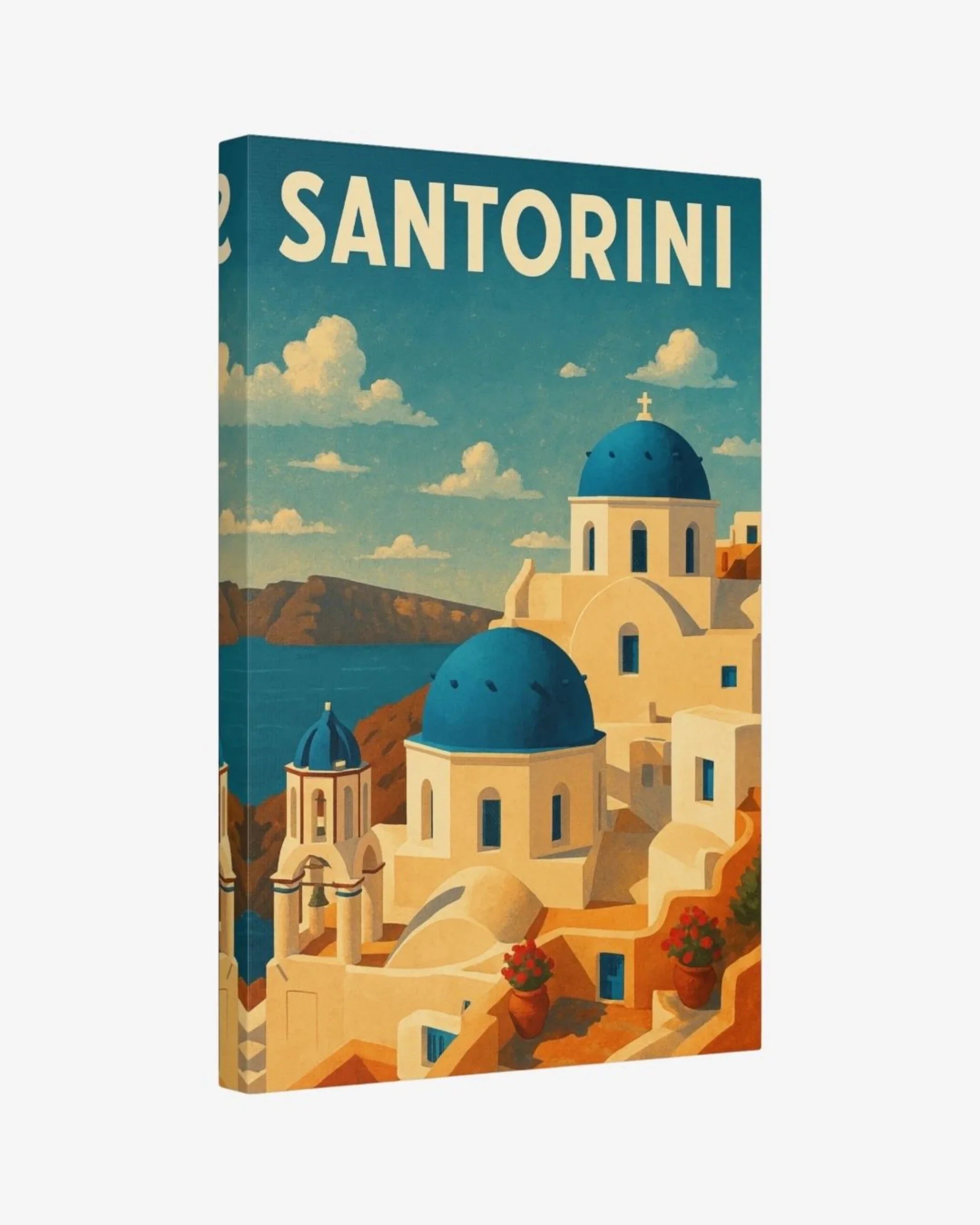 Santorini, Greece Canvas Nomad Haus