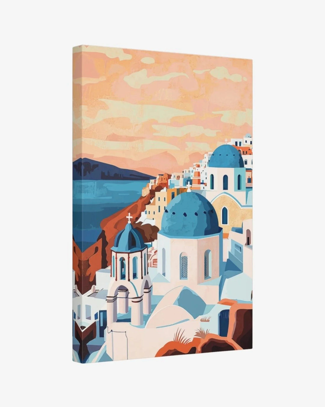 Santorini Serenity Canvas Nomad Haus