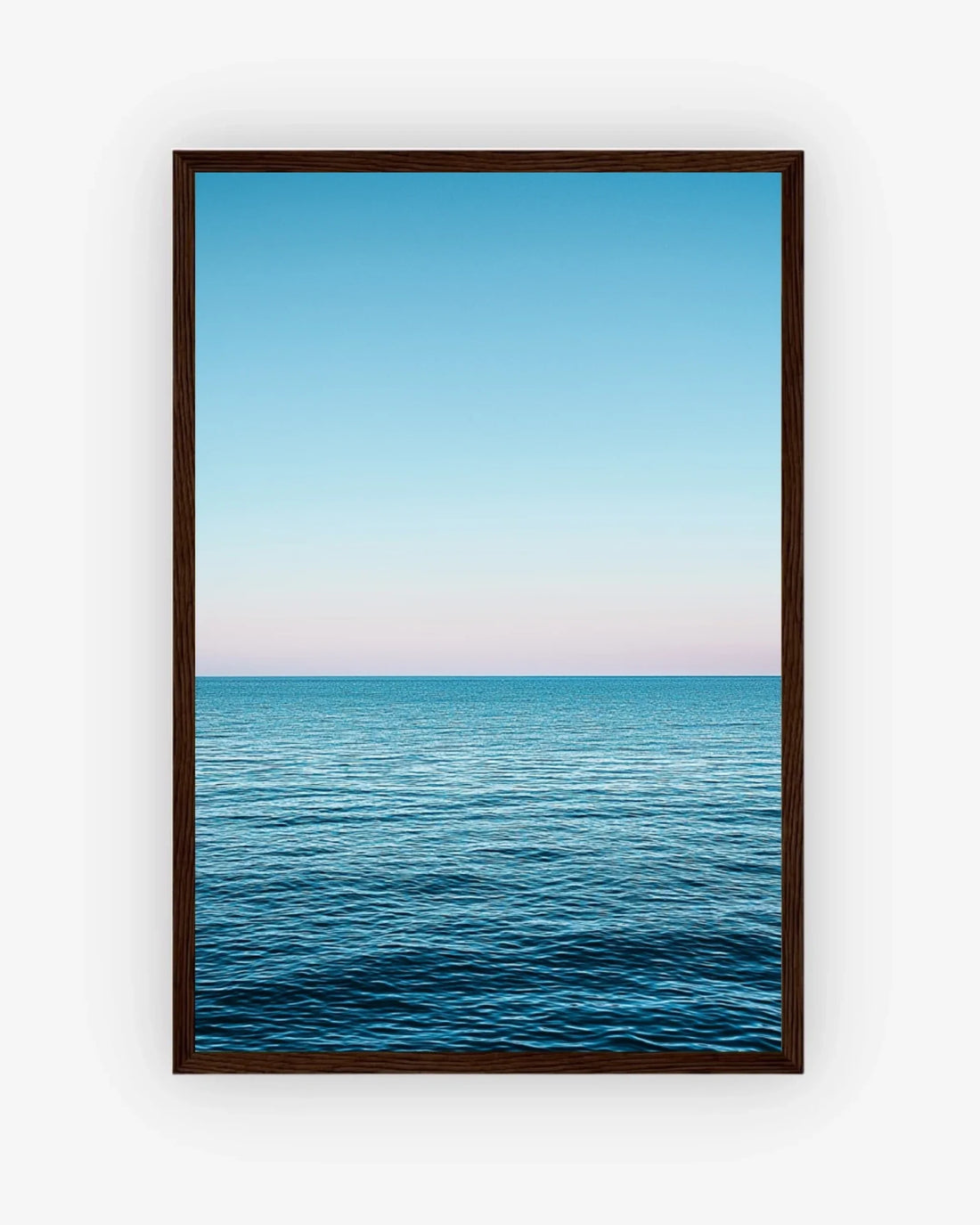Silent Horizon Poster Dark Wood Frame Nomad Haus