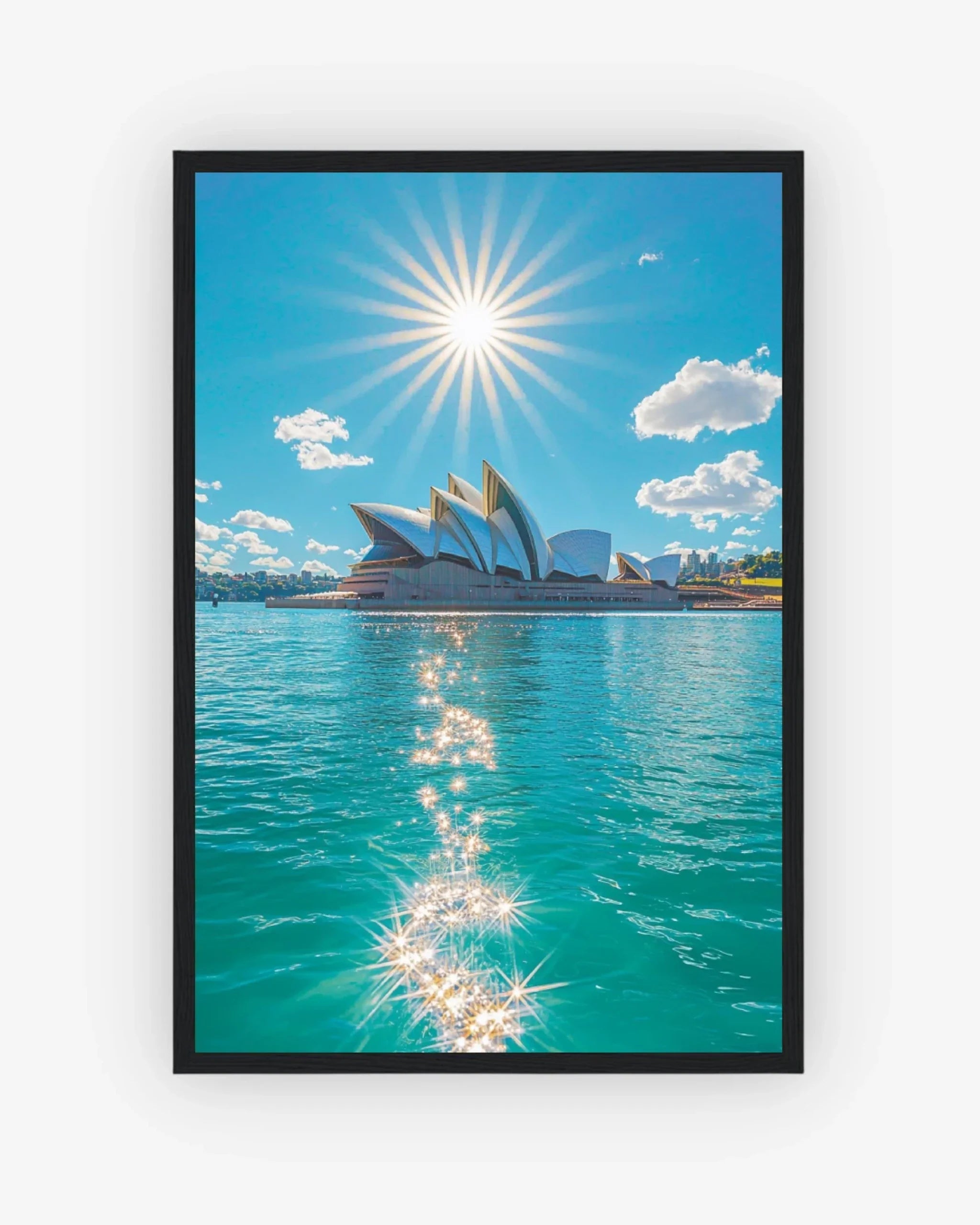 Sydney Radiance Poster Black Frame Nomad Haus