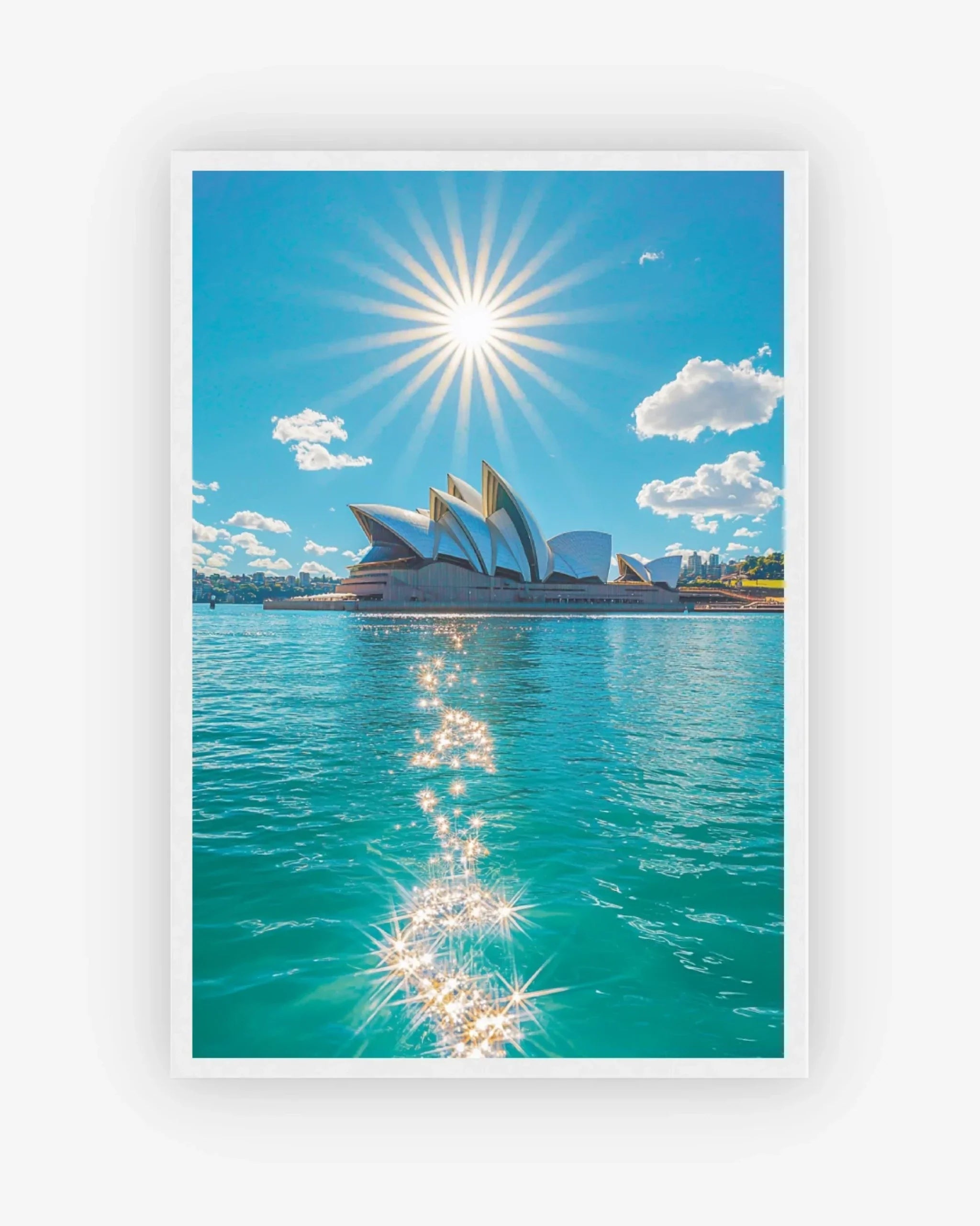 Sydney Radiance Poster White Frame Nomad Haus