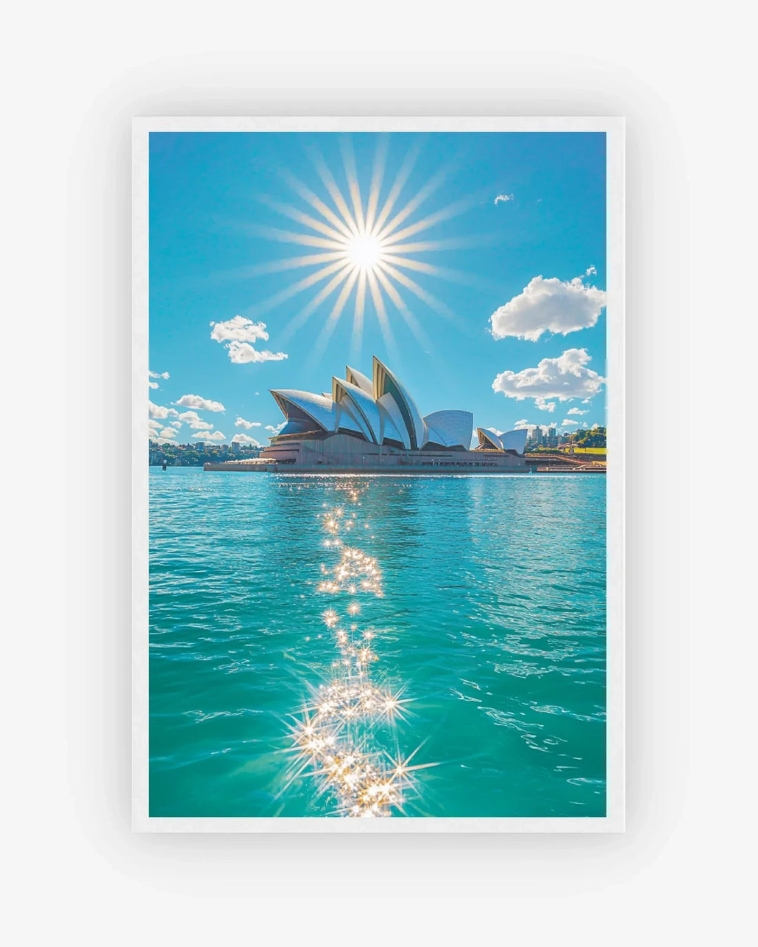 Sydney Radiance Poster White Frame Nomad Haus