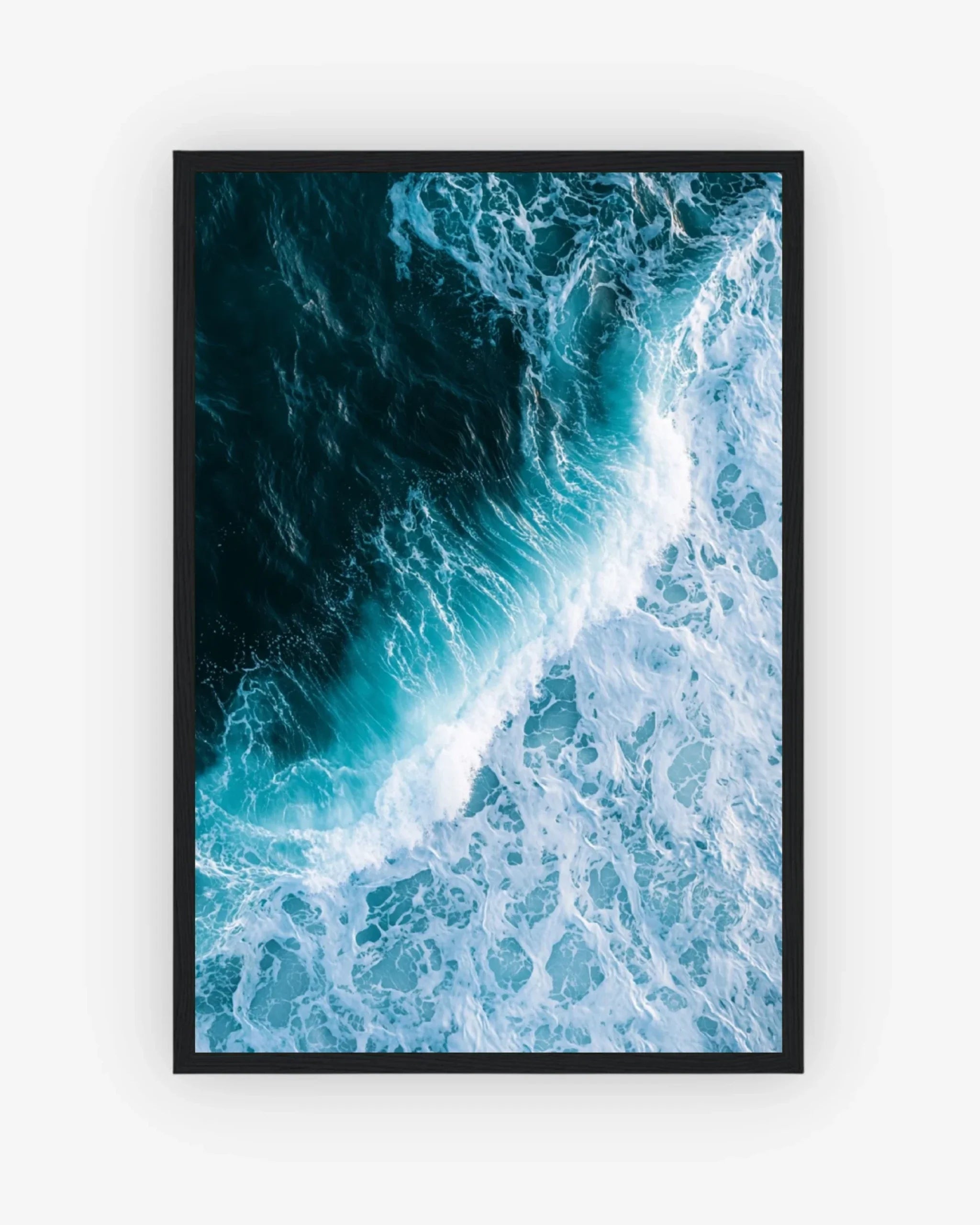 Tidal Flow Poster Black Frame Nomad Haus