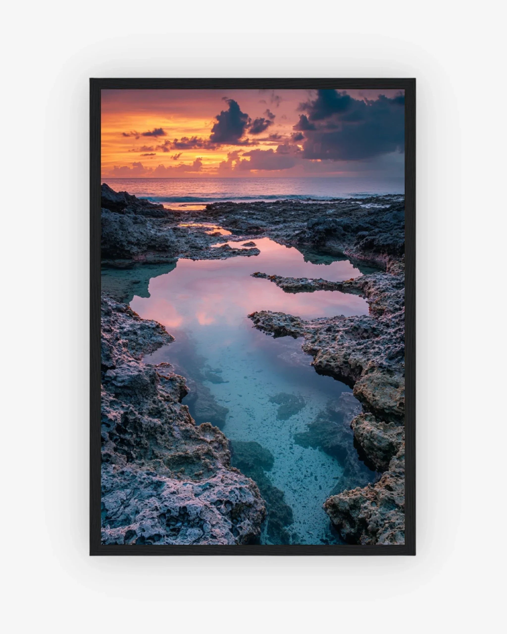 Tide of Light Poster Black Frame Nomad Haus