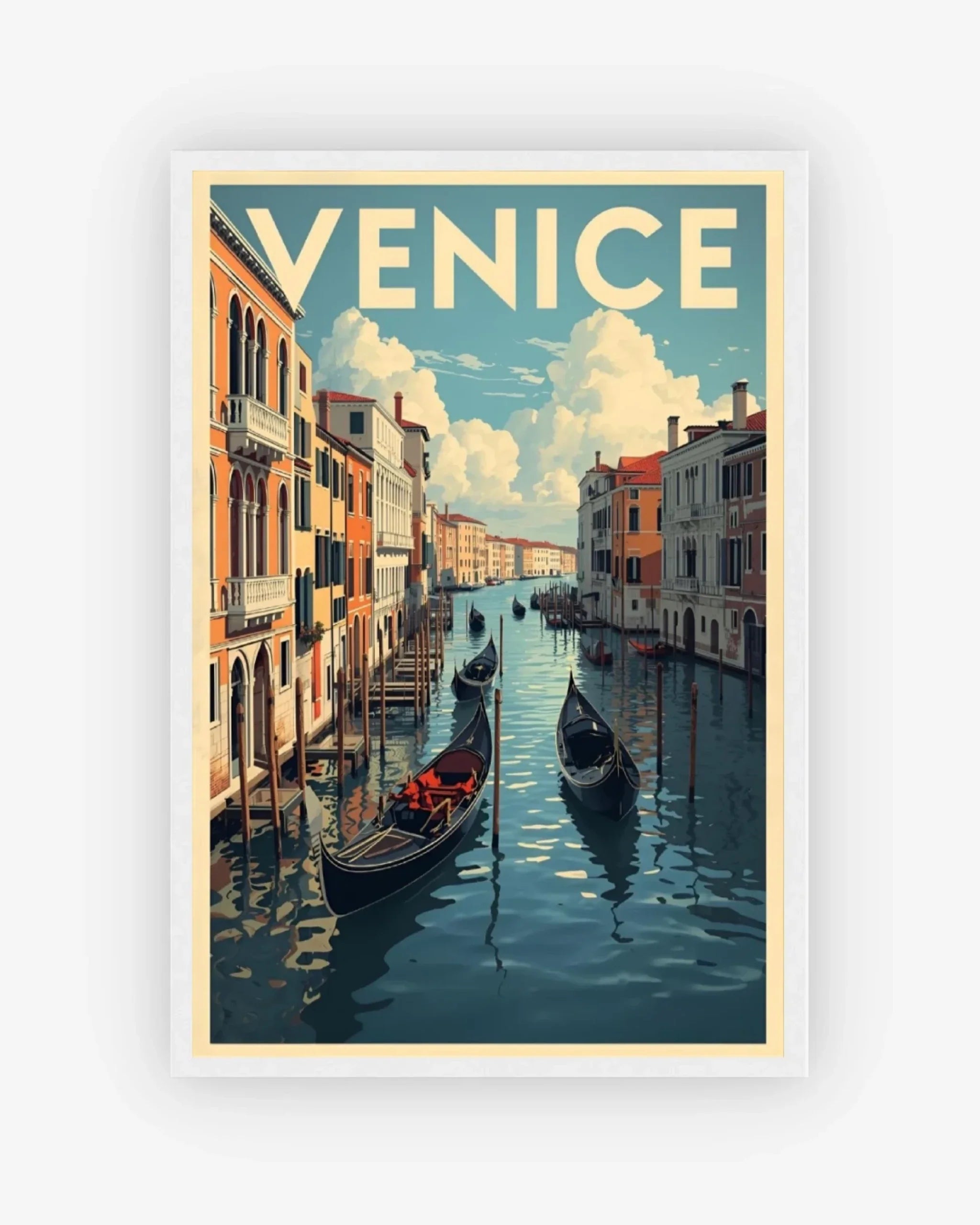 Venice Grand Canal, Italy Poster White Frame Nomad Haus