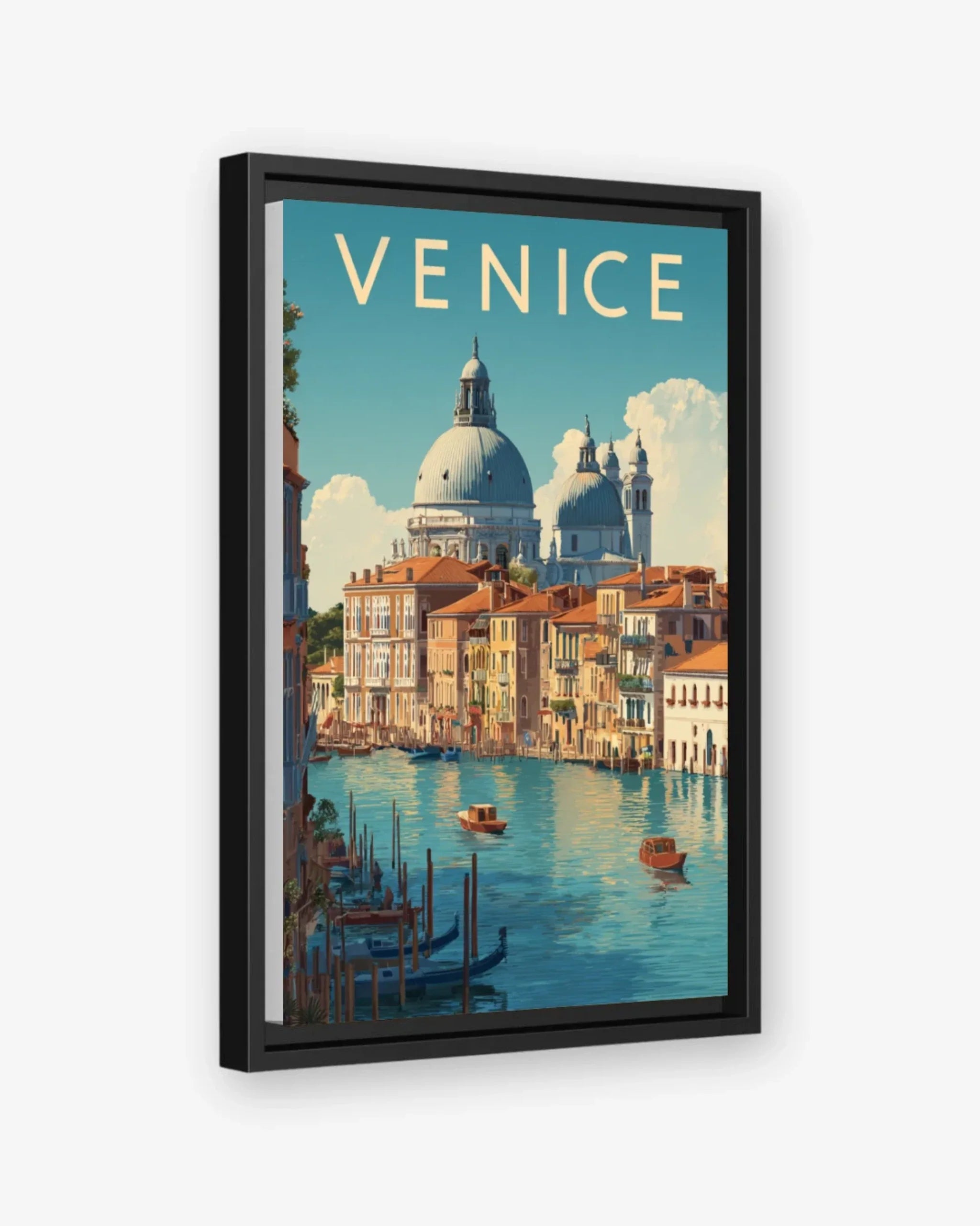Venice, Italy Canvas Black Frame Nomad Haus