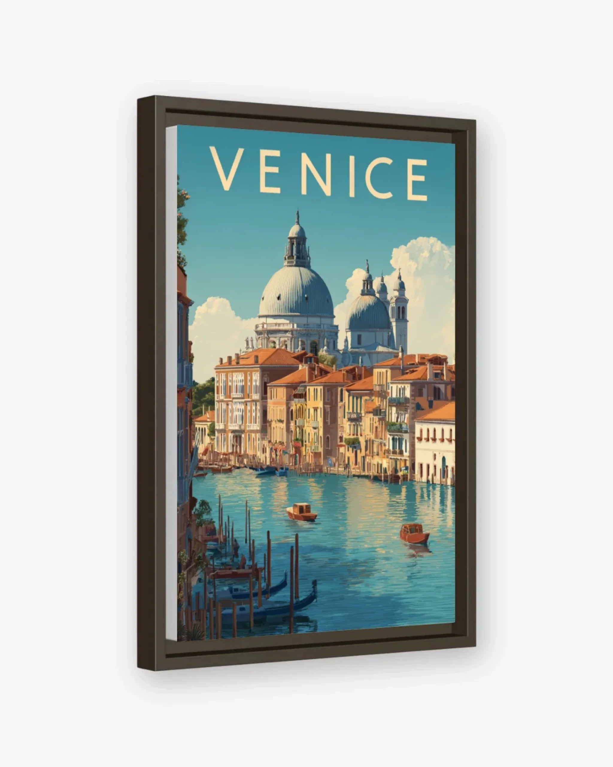Venice, Italy Canvas Espresso Frame Nomad Haus