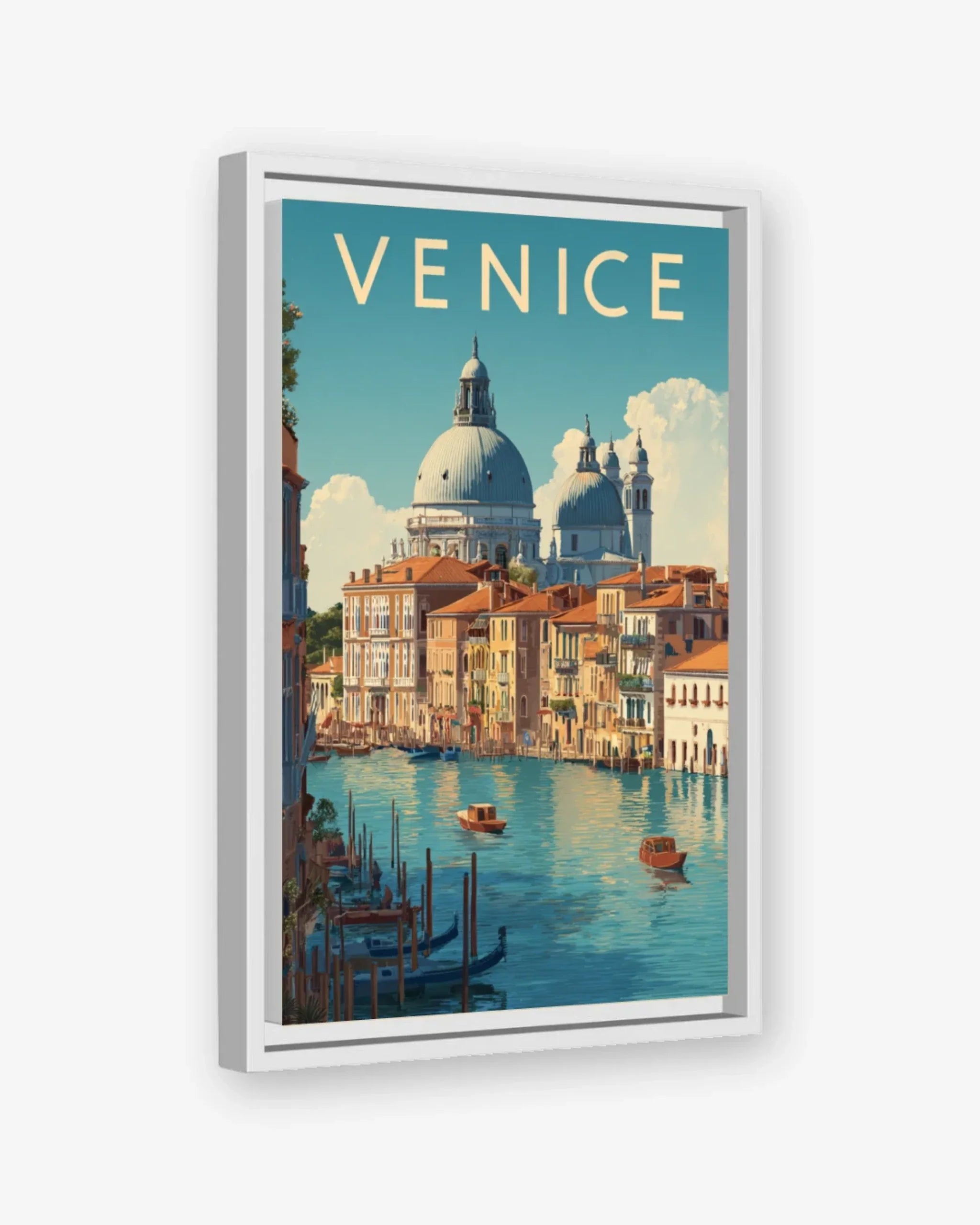 Venice, Italy Canvas White Frame Nomad Haus
