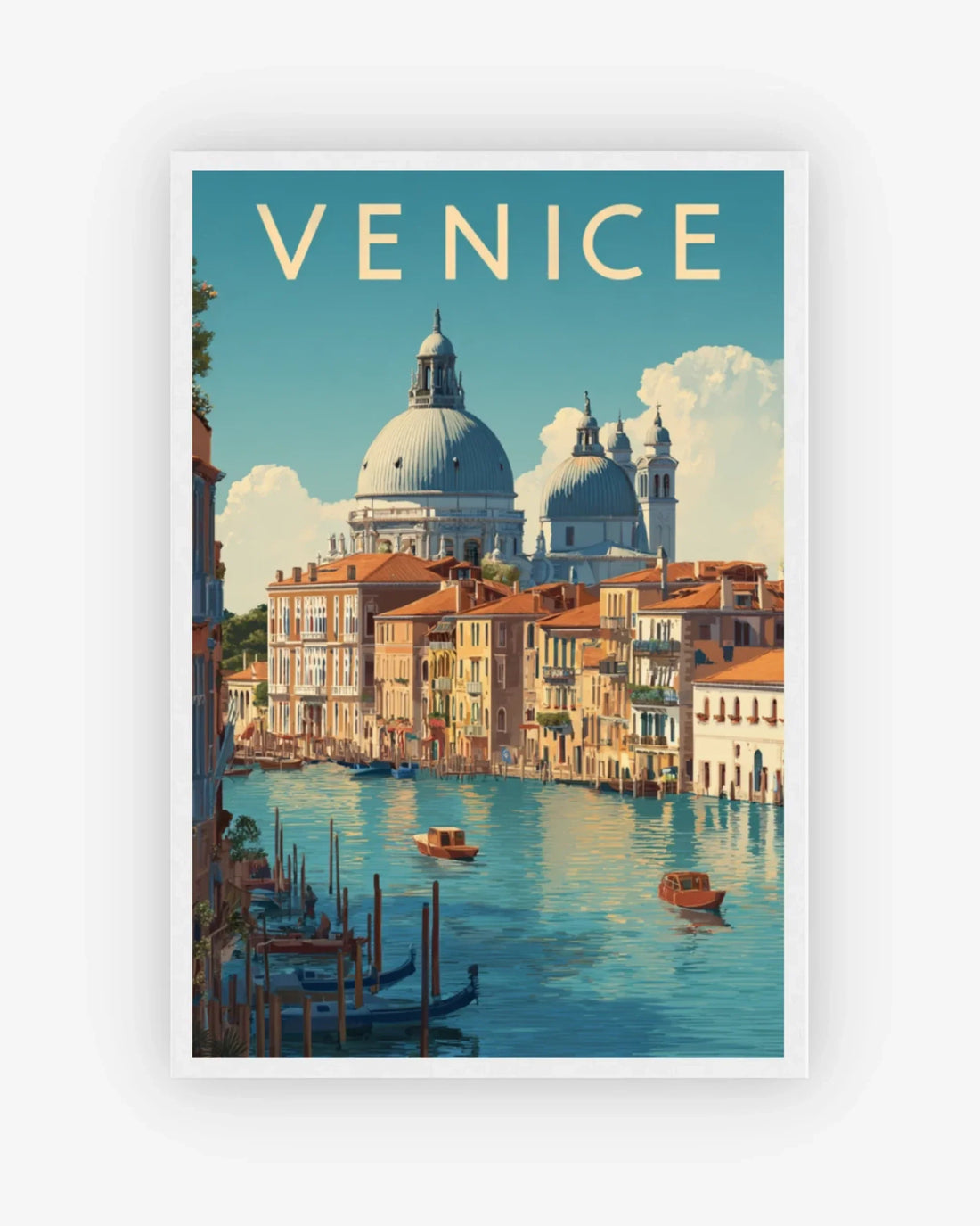 Venice, Italy Poster White Frame Nomad Haus