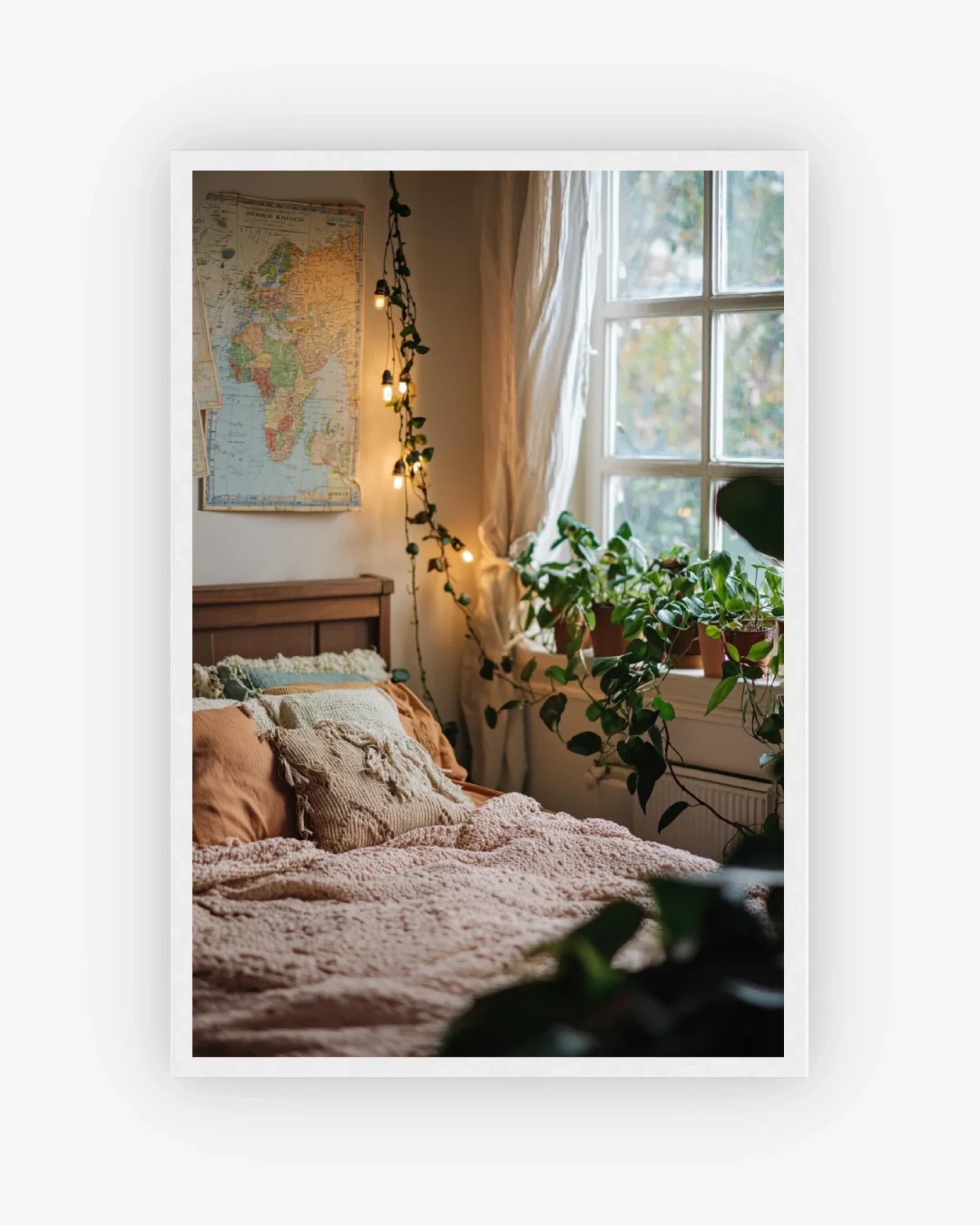 Wanderer’s Haven Poster White Frame Nomad Haus