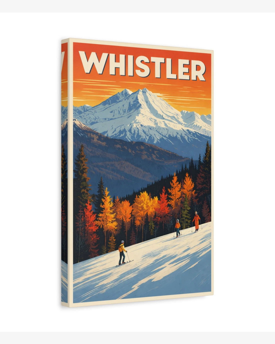 Whistler travel poster canvas