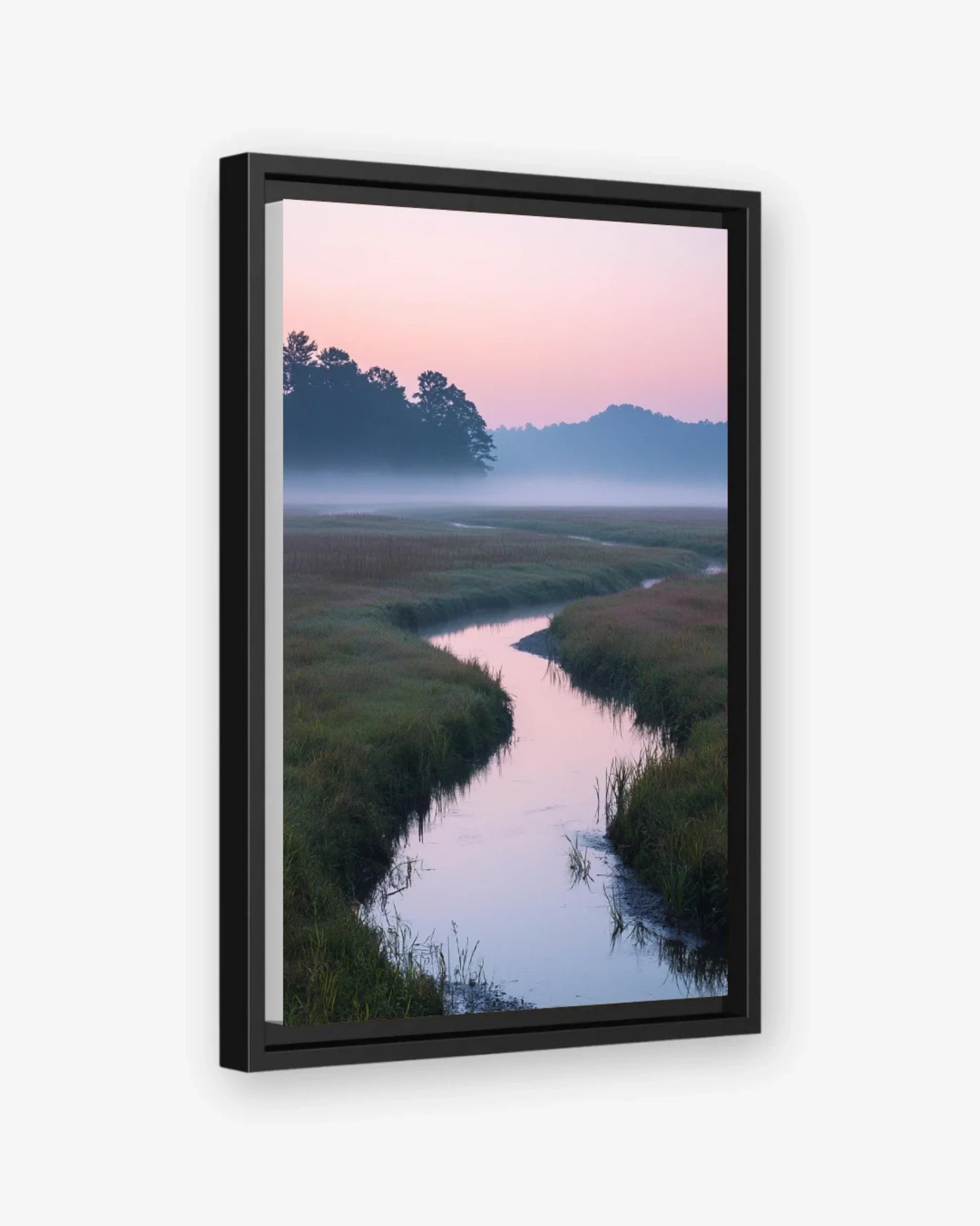 Winding Light Canvas Black Frame Nomad Haus