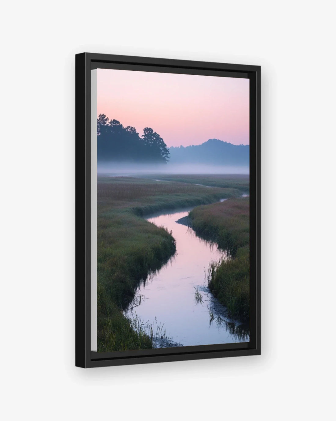 Winding Light Canvas Black Frame Nomad Haus