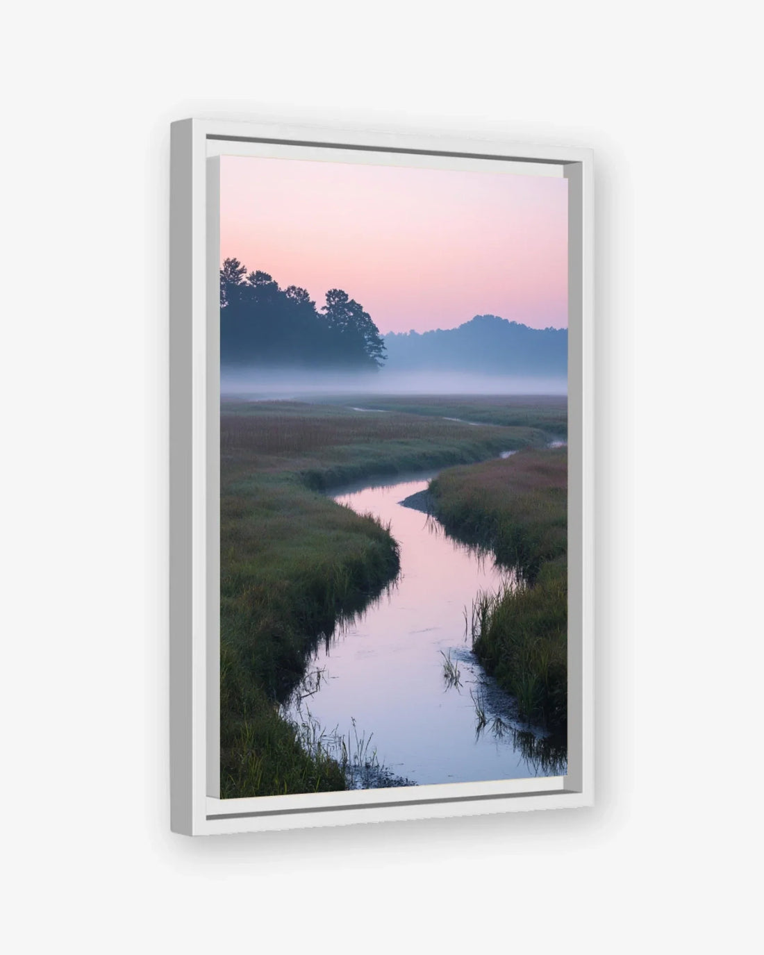 Winding Light Canvas White Frame Nomad Haus