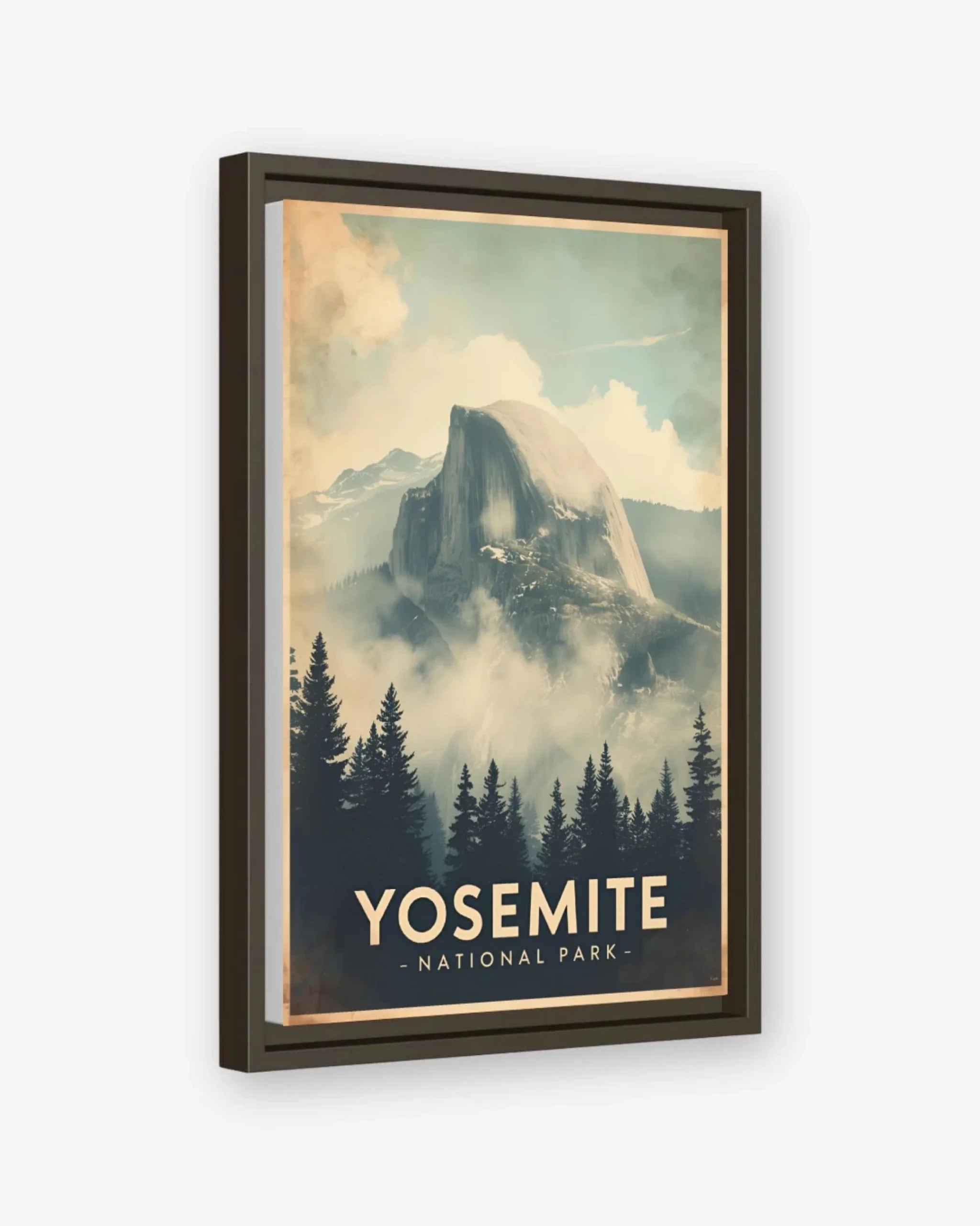 Yosemite National Park, USA Canvas Espresso Frame Nomad Haus