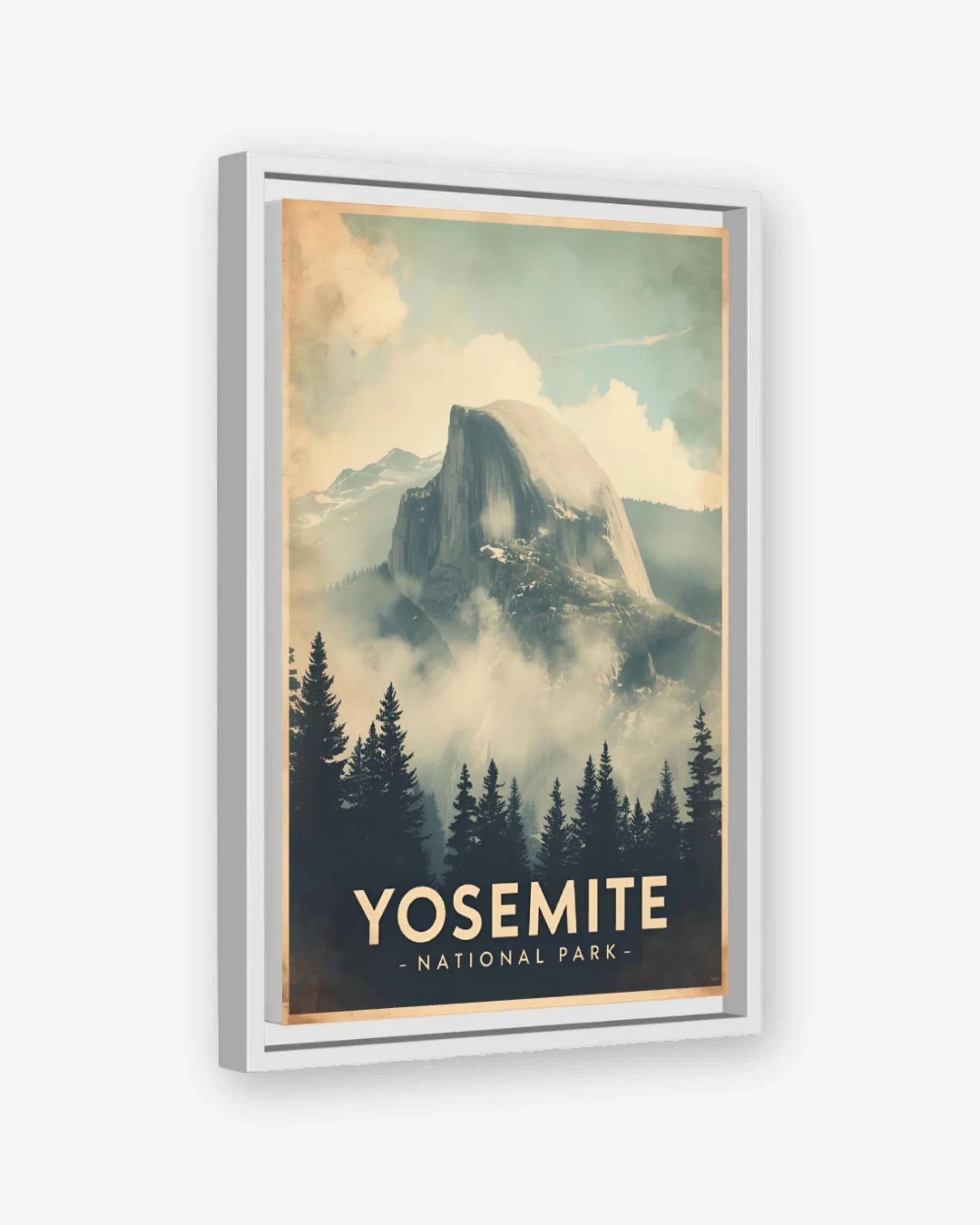 Yosemite National Park, USA Canvas White Frame Nomad Haus