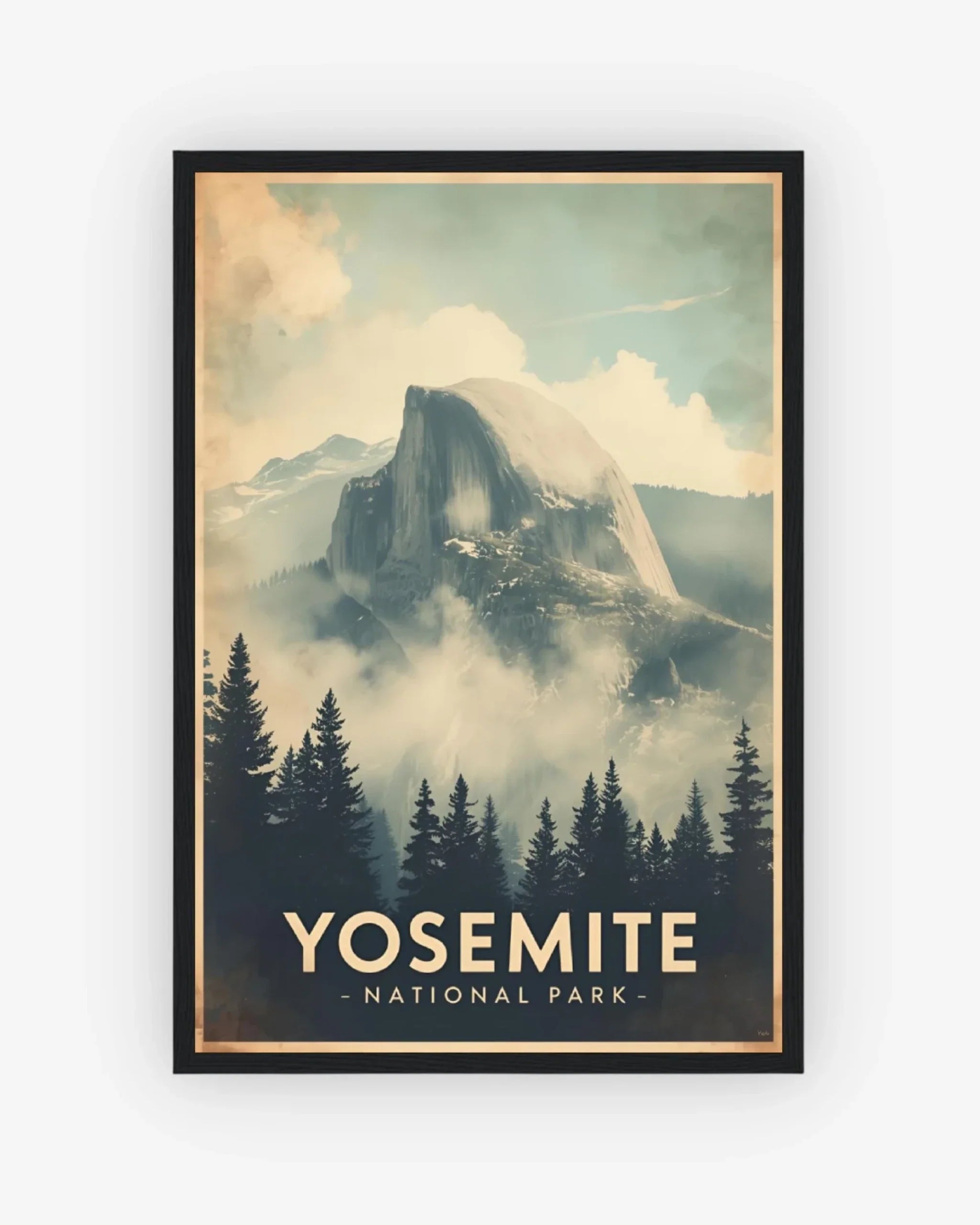 Yosemite National Park, USA Poster Black Frame Nomad Haus