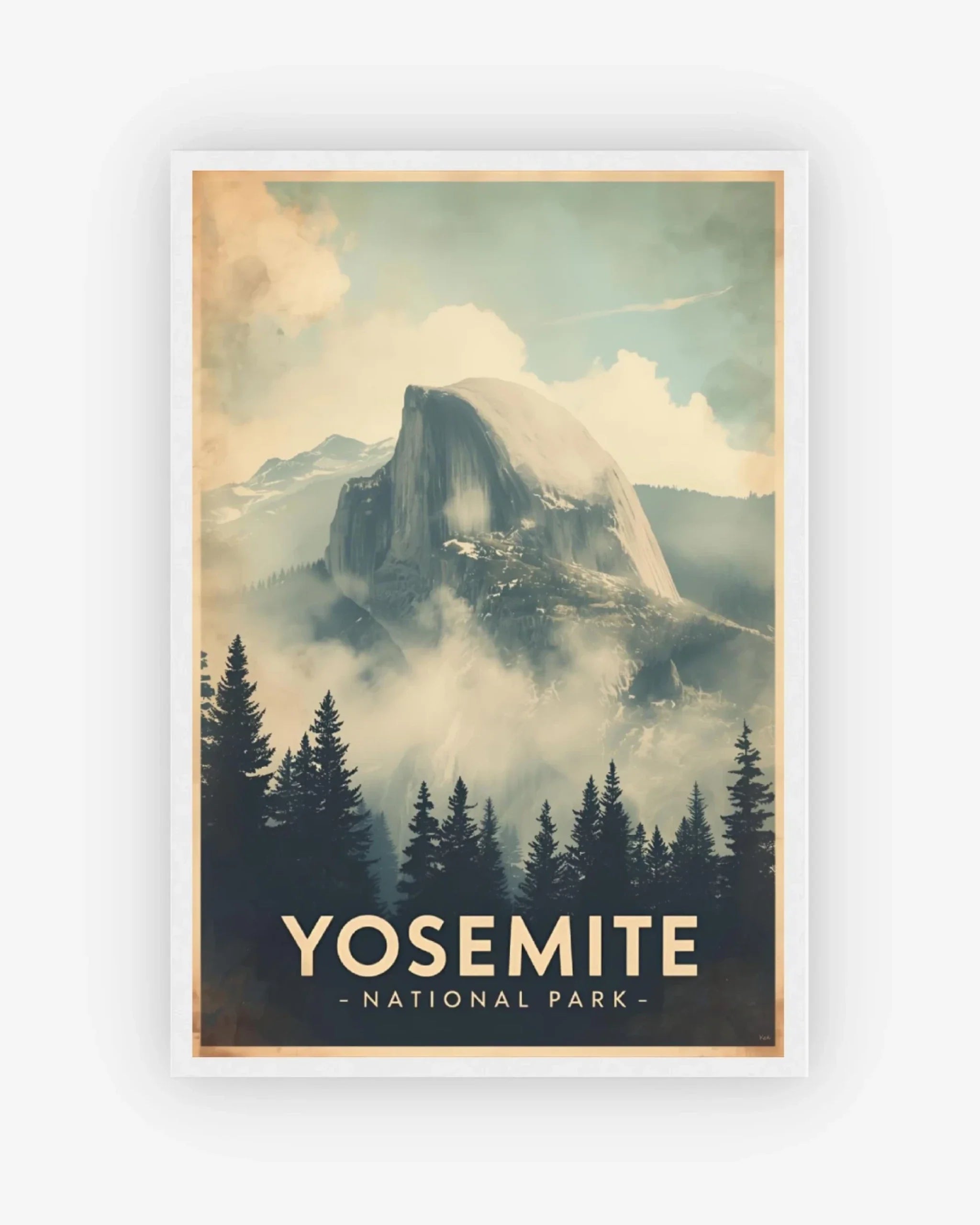 Yosemite National Park, USA Poster White Frame Nomad Haus