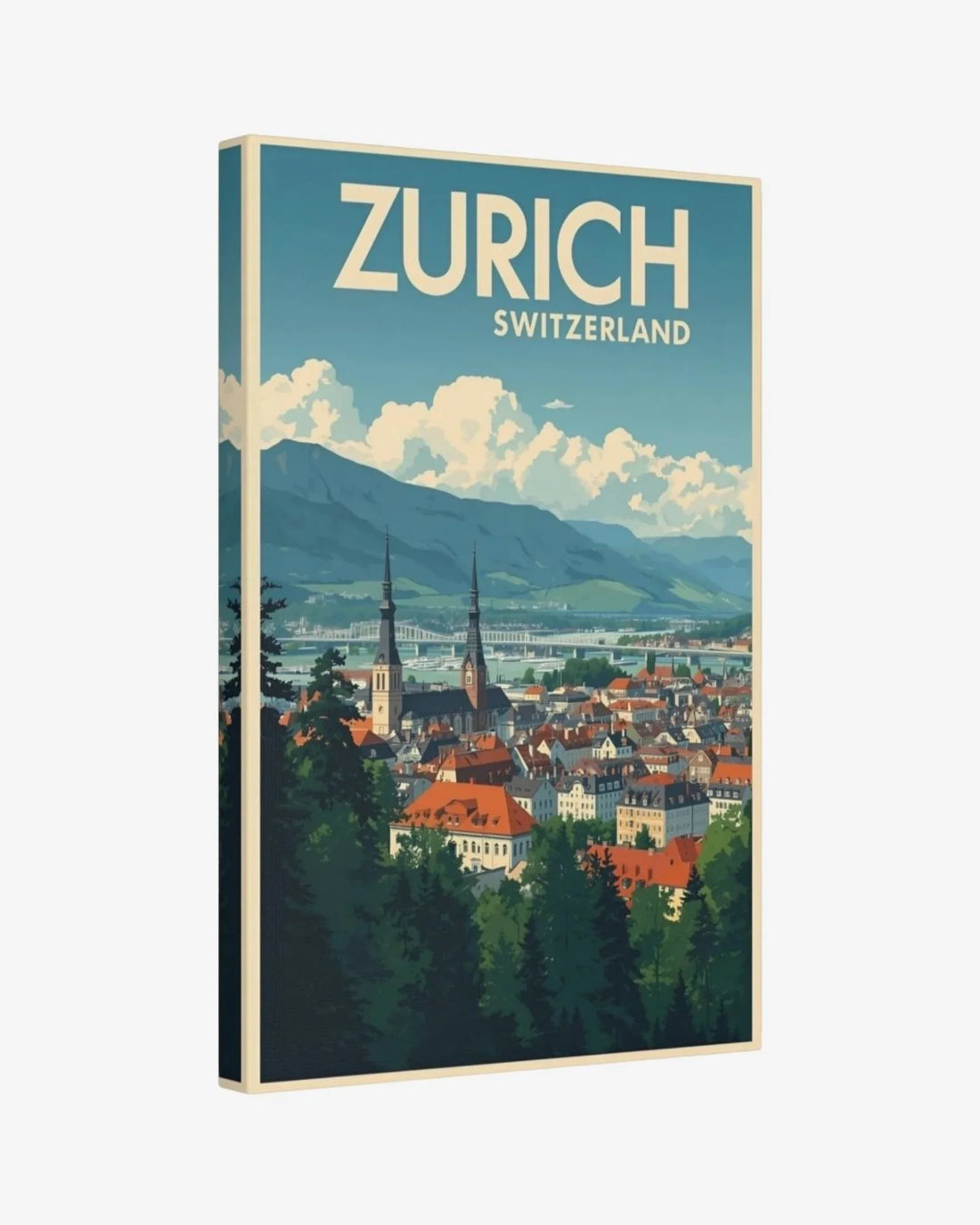 Zurich Old Town, Switzerland Canvas Nomad Haus